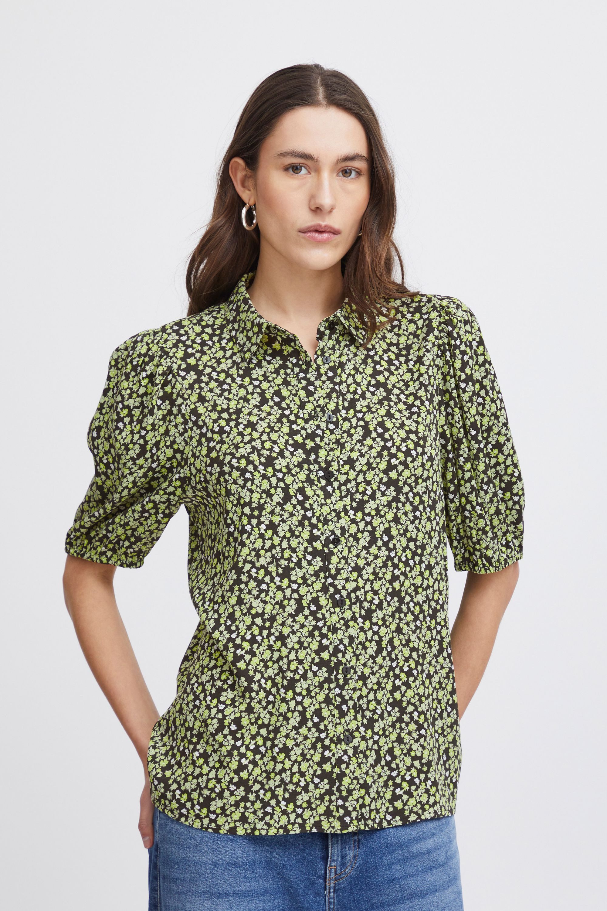 Ichi Kurzarmbluse IHAYA SH sommerliche Bluse günstig online kaufen