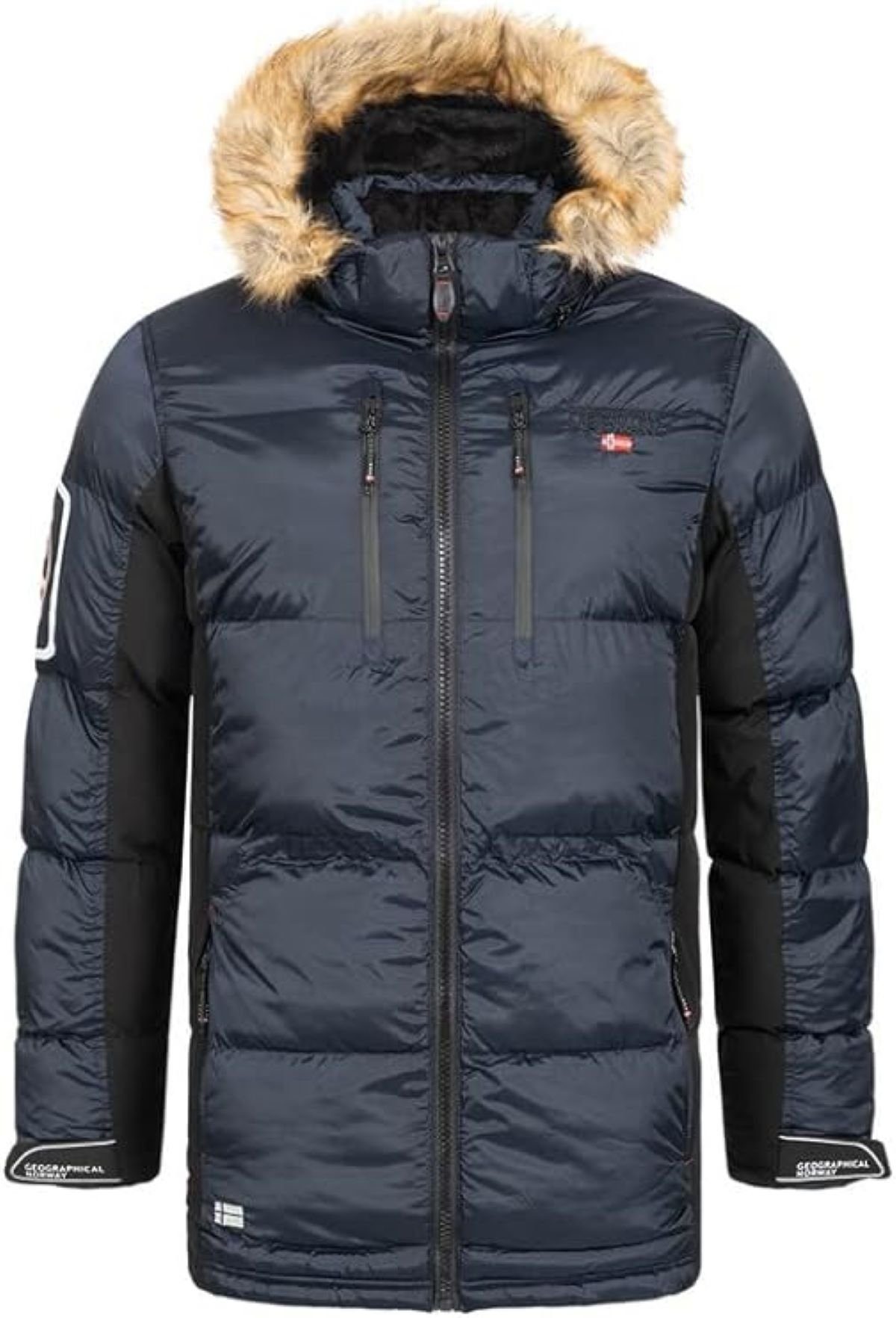 Geographical Norway Winterjacke Herren Outdoor (1-St., Wintermantel) Parka NAVY Jacke brDanone Winter