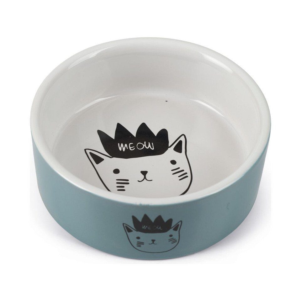 Futternapf Katzennapf Eek Keramik blau