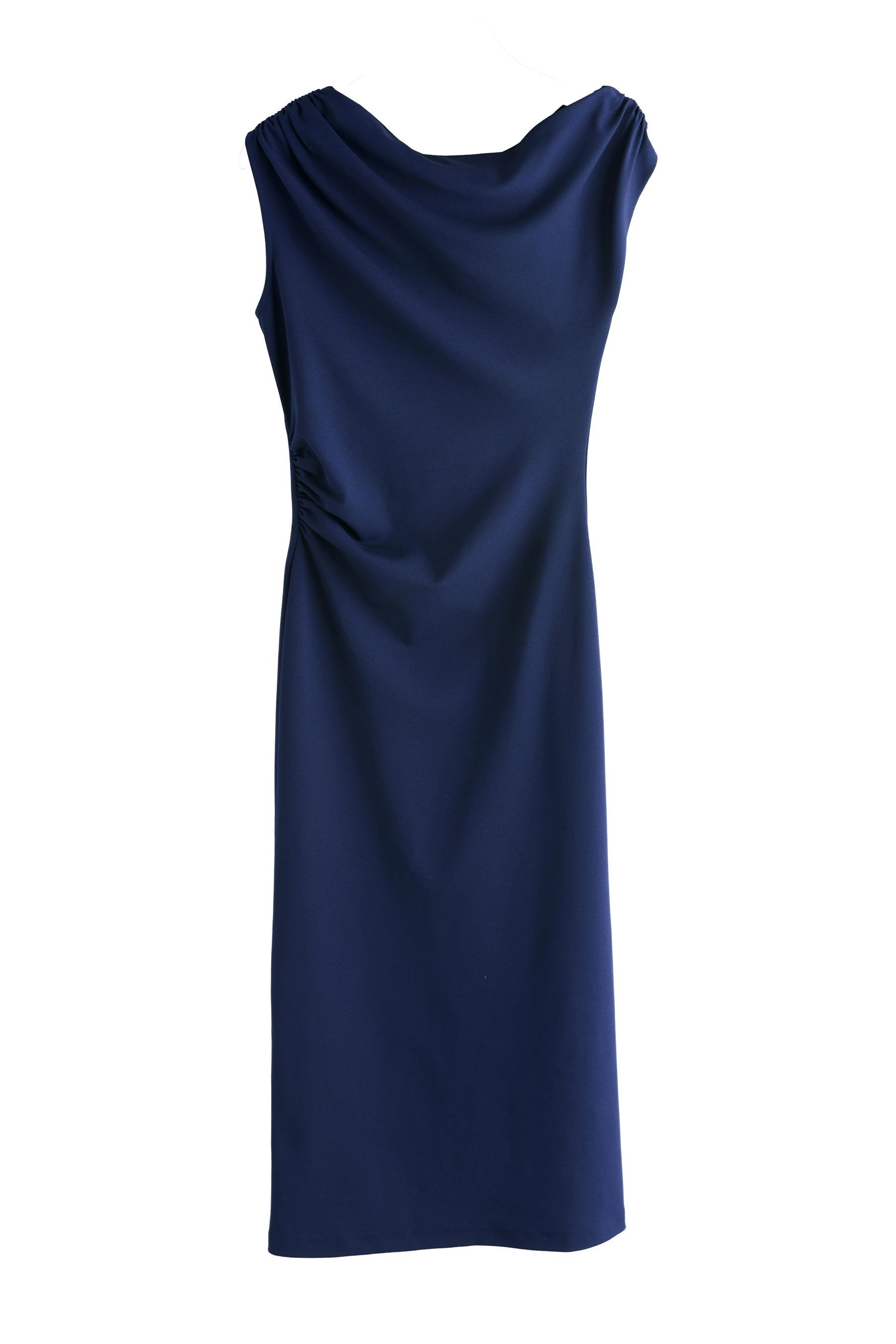 Next Midikleid Gerafftes, drapiertes Midikleid (1-tlg)