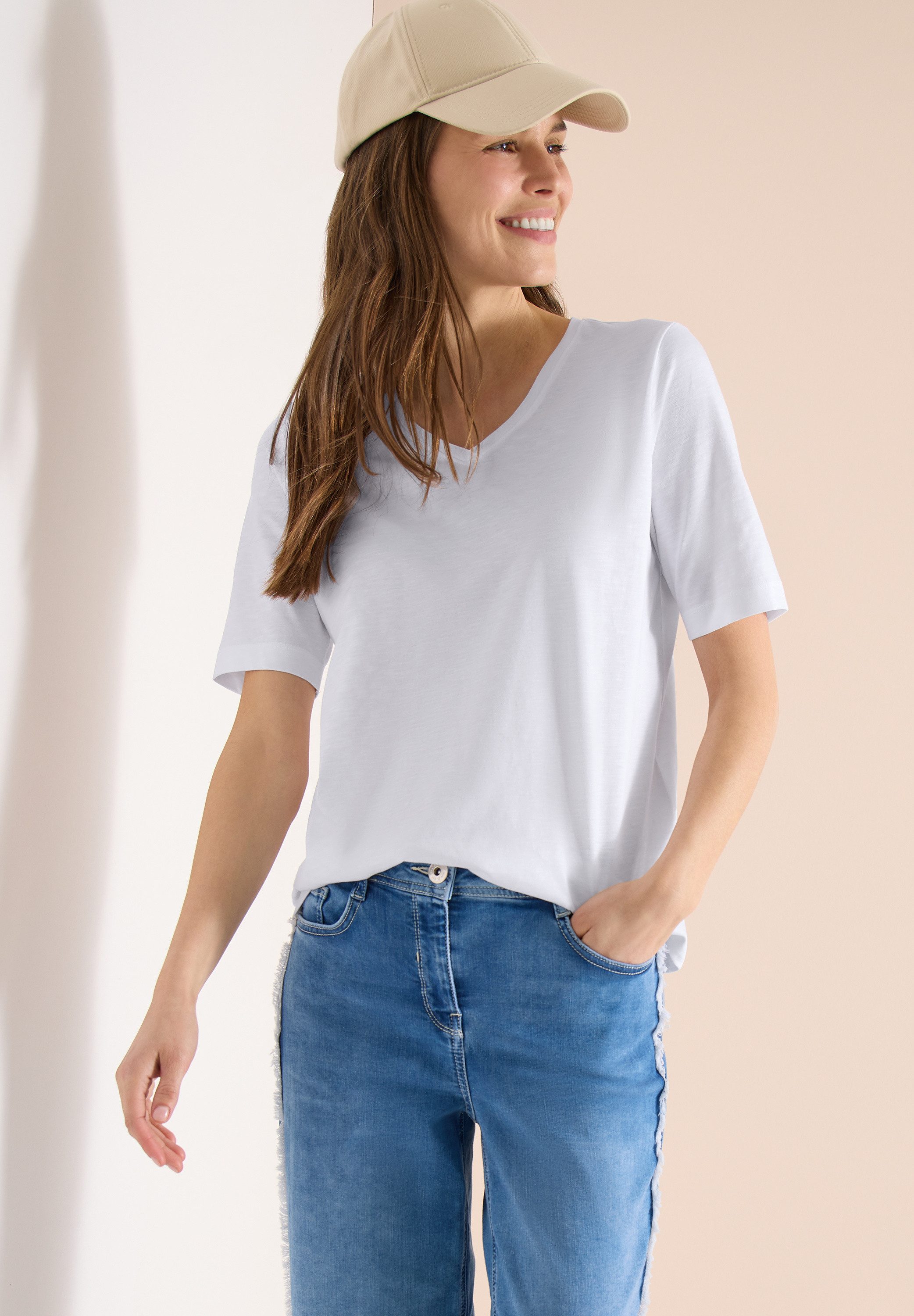 CECIL T-Shirt mit Flammgarn