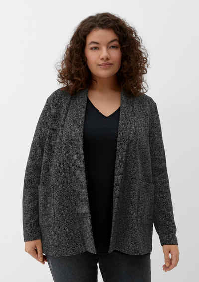 TRIANGLE Sweatjacke Cardigan in Tweed-Optik