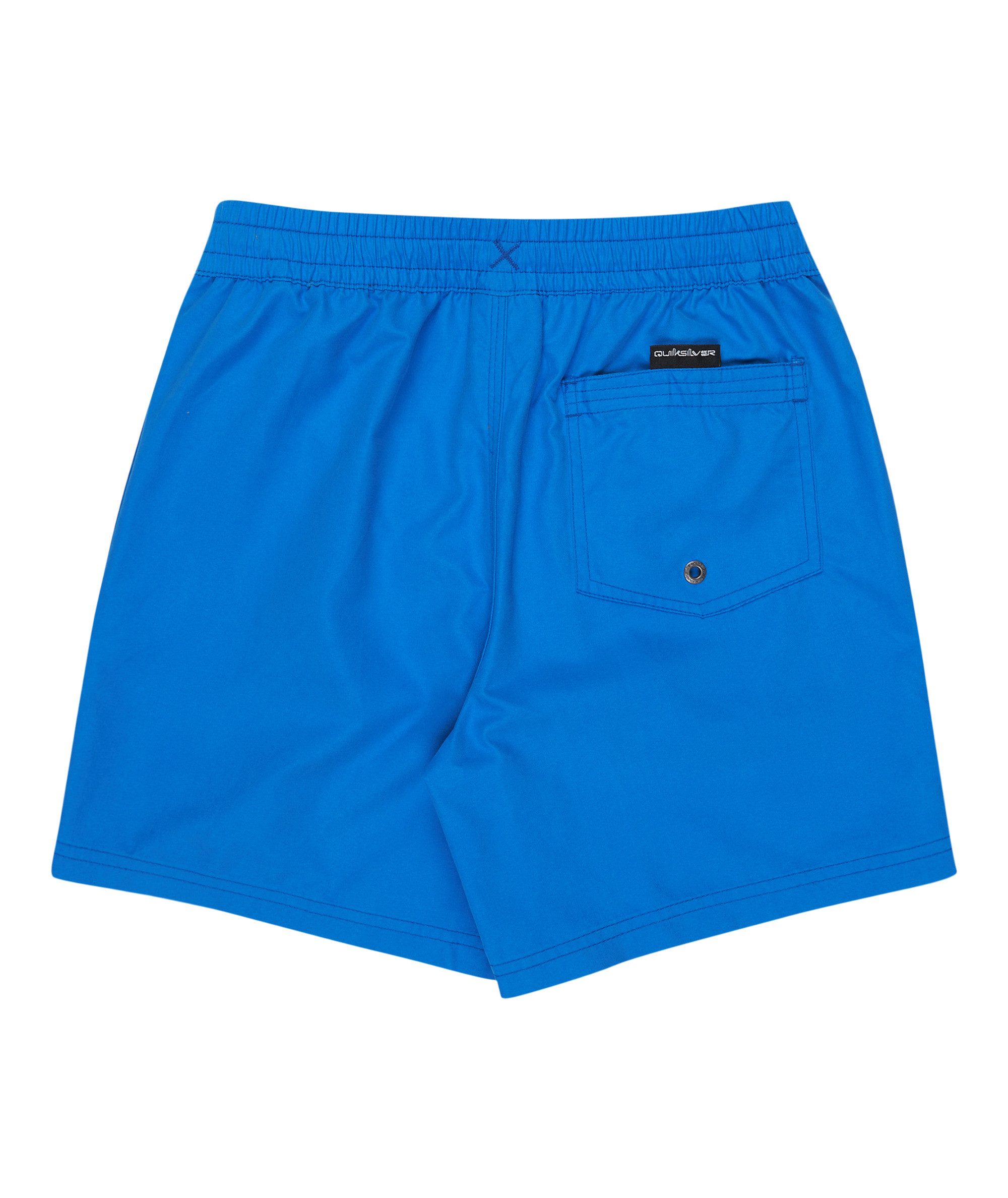 Quiksilver Badeshorts EVERYDAY VOLLEY YTH 14 für Kinder und Jugendliche, unifarbenes Design, mit Badge