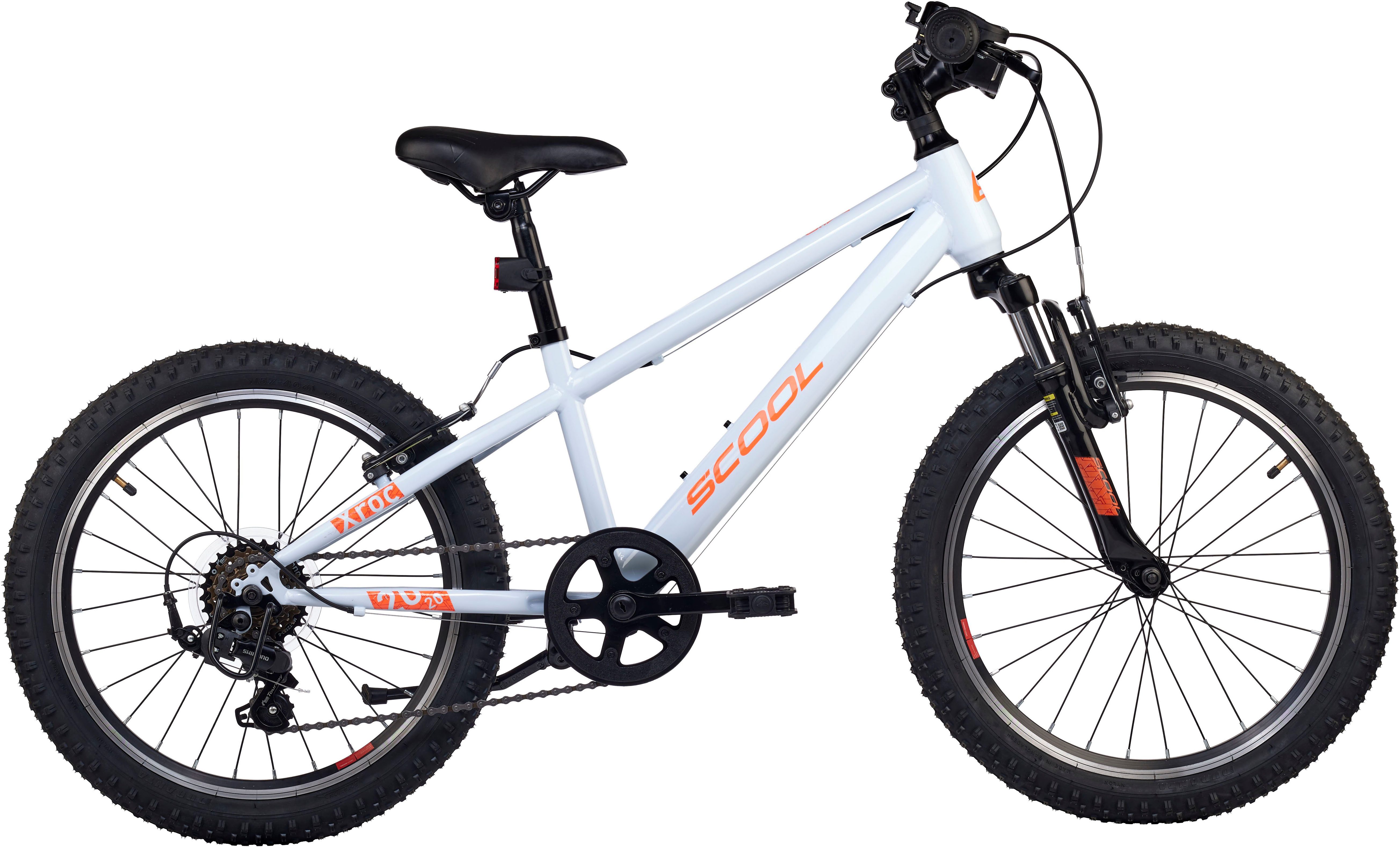 S’COOL Jugendfahrrad S'COOL Xroc 20-K6 Sky Grey/Neon Orange, 6 Gang Shimano, Kettenschaltung