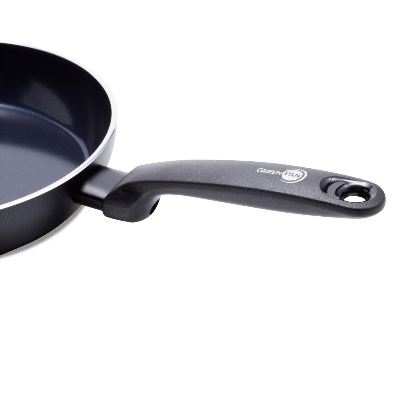 GREENPAN Bratpfanne Torino Bratpfanne schwarz kratzfest Spülmaschinengeeignet, Aluminium, PFAS-freie Keramikbeschichtung alle Herdarten