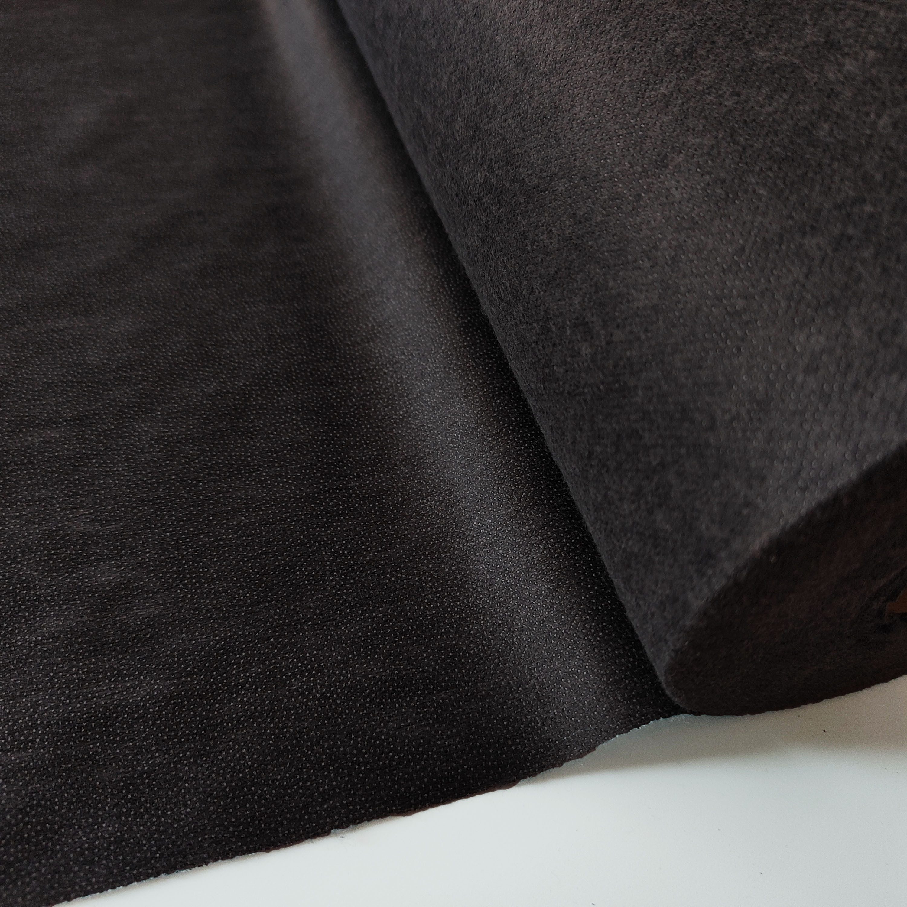 larissastoffe Stoff Bügelvlies Bügeleinlage Gewebeeinlage leicht Stärke 180, grau, 0,5 m, Made in Germany, 90 cm x 50 cm