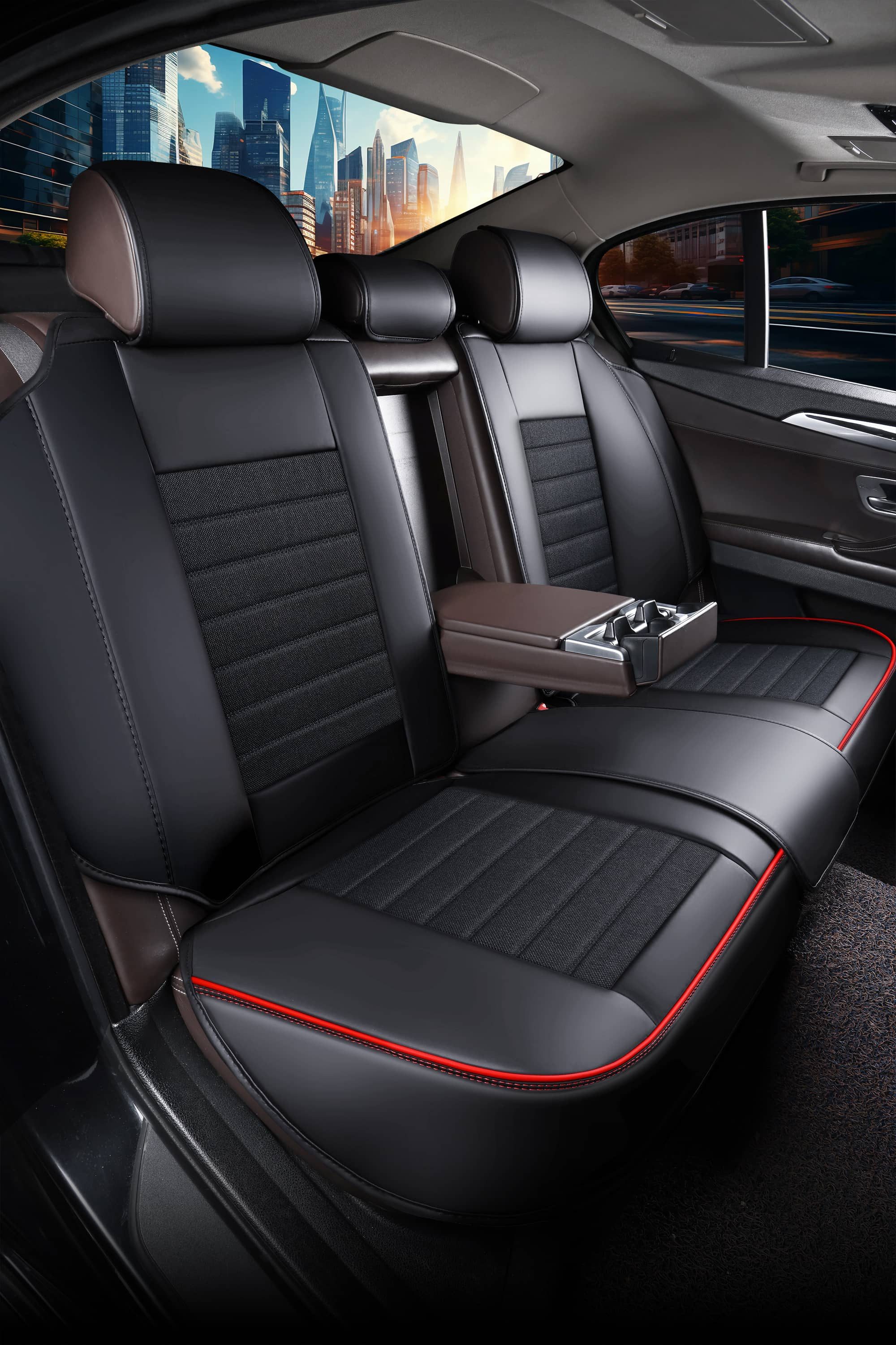 BREMER SITZBEZÜGE Autositzbezug für Subaru XV 2 Bj ab 2018 (FNL1), Set, Komplettset Vorne und Hinten, in Schwarz