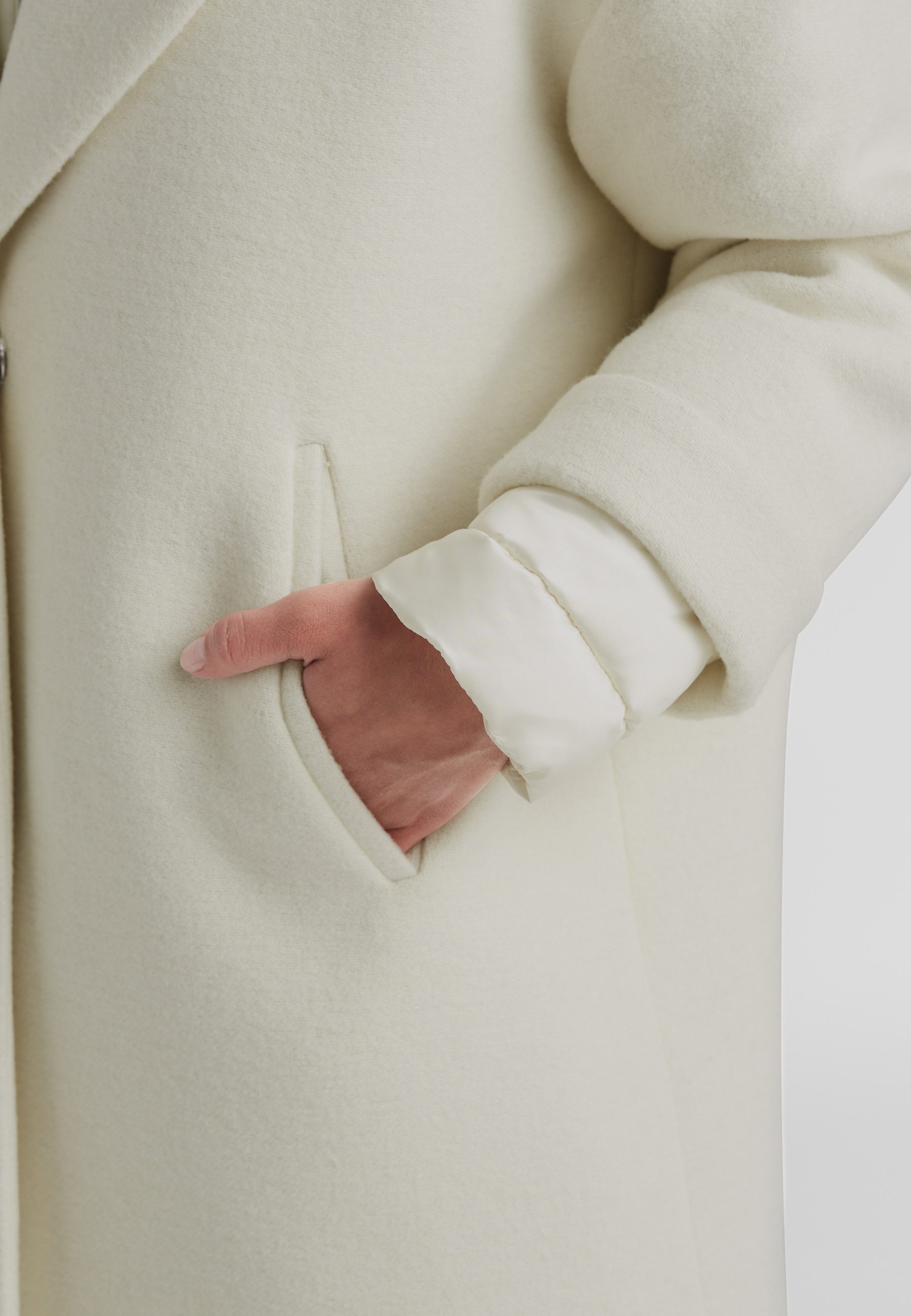 Milestone Langmantel MSBella Damen klassisch Knöpfe, Reißverschluss