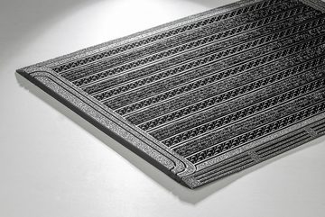 Fußmatte GridClean ST-XXL, Home2Fashion, rechteckig, Höhe: 12 mm, Schmutzfangmatte, robust & strapazierfähig, In- und Outdoor geeignet
