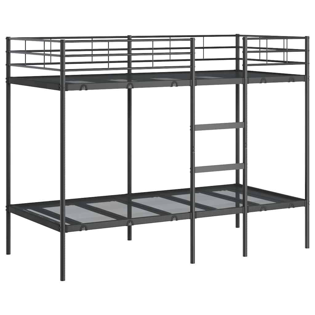 vidaXL Bett Etagenbett ohne Matratze Schwarz günstig online kaufen