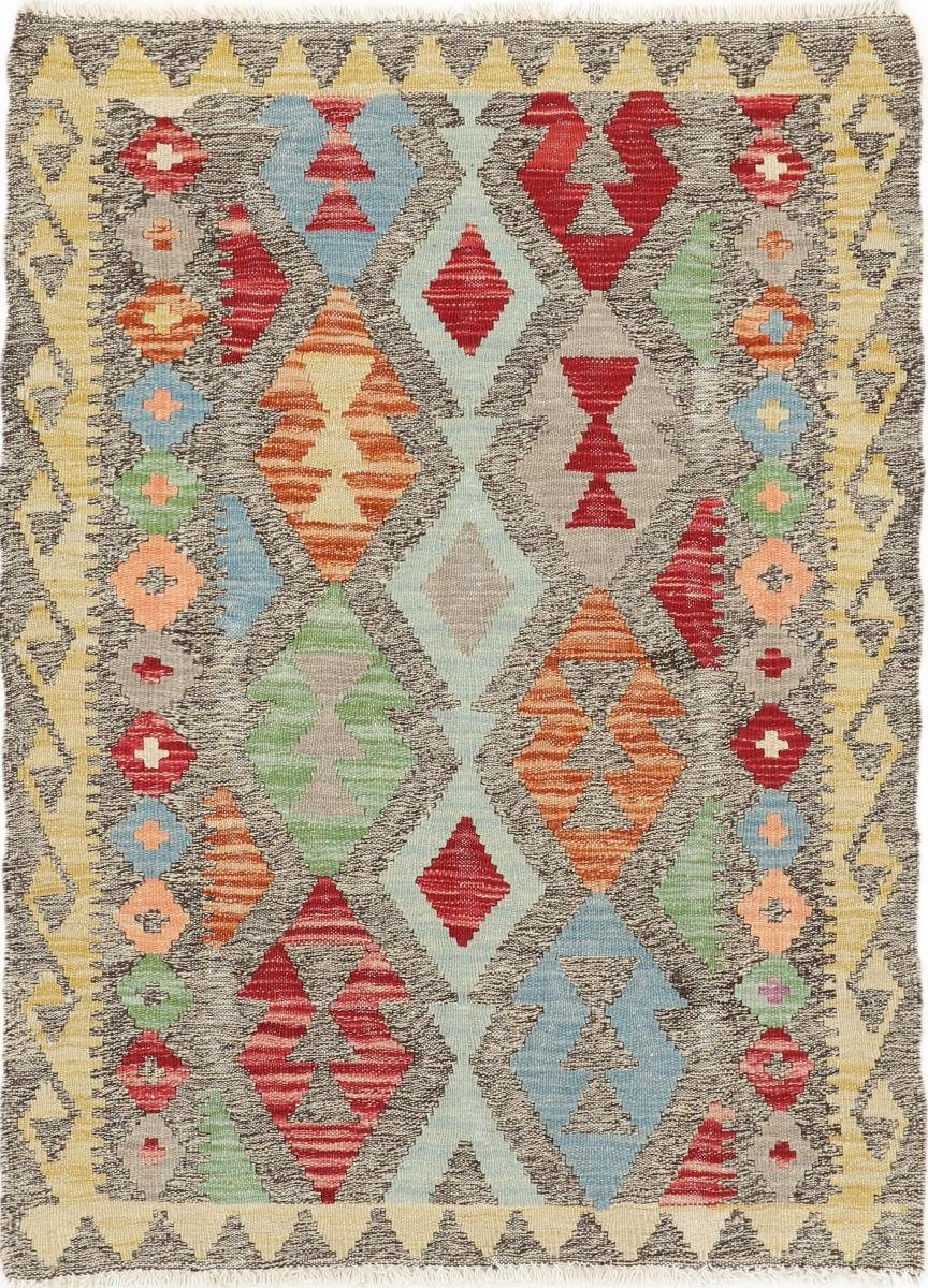 Orientteppich Kelim Afghan Heritage 87x117 Handgewebter Moderner Orientteppich, Nain Trading, rechteckig, Höhe: 3 mm