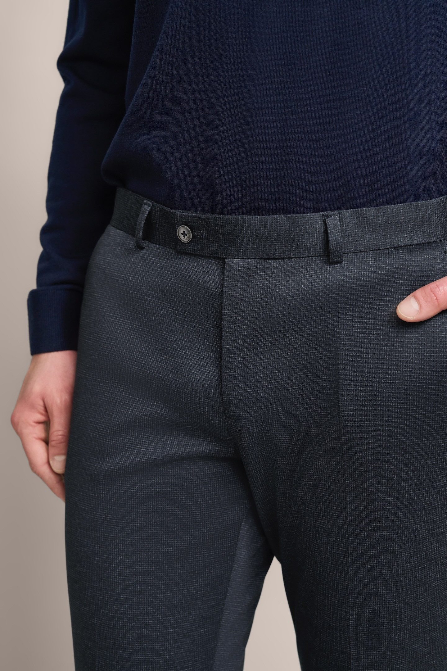 bugatti Anzughose mit Stretchfunktion