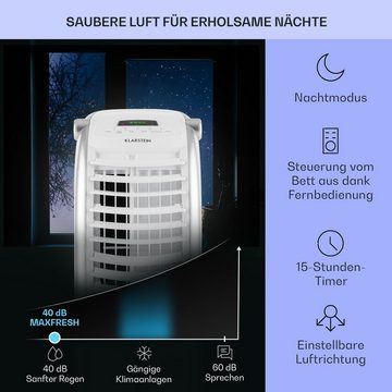 Klarstein Ventilatorkombigerät Maxfresh Ventilator Luftkühler Luftbefeuchter, mit Wasserkühlung & Eis mobil Klimagerät ohne Abluftschlauch