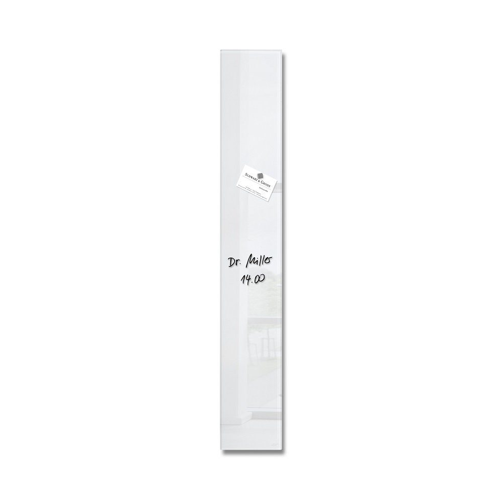 Sigel Magnettafel 1 Glas-Magnettafel ARTVERUM 12x78cm - weiß, (1-tlg)
