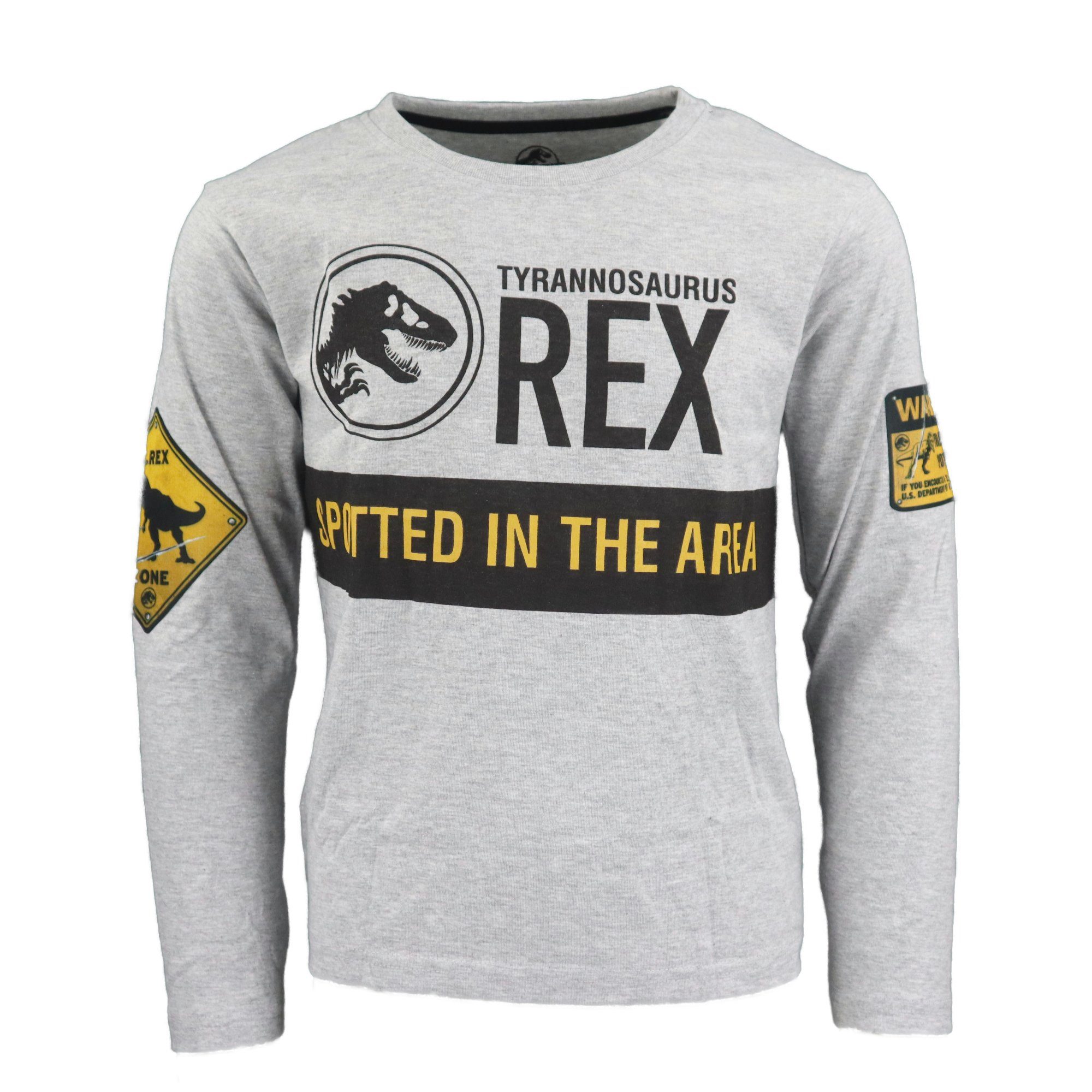 Jurassic World Langarmshirt Jurassic World Jungen langarm Shirt T-Rex Gr. 134 bis 164