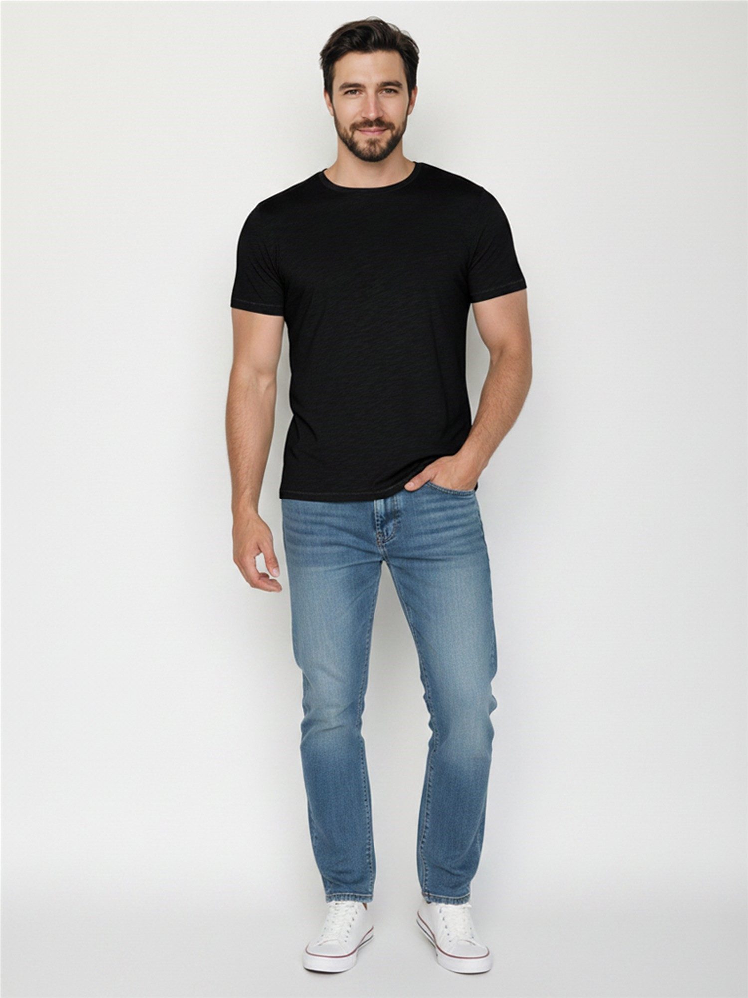 GreenBomb T-Shirt Spice Basic Motiv Basic (1-tlg., 1) Rundhalsausschnitt, Bio-Baumwolle, GOTS Zertifiziert