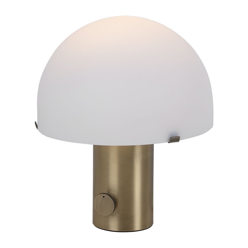etc-shop drehdimmer Tischlampe messing Glas Schreibtischlampe, inklusive, 29 Leuchtmittel Schreibtischleuchte H cm Metall nicht