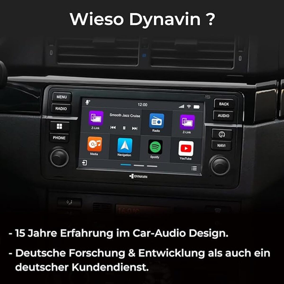 Dynavin D8-E46 Pro Android Navi 3er BMW E46 7-Zoll CarPlay Android Auto Autoradio