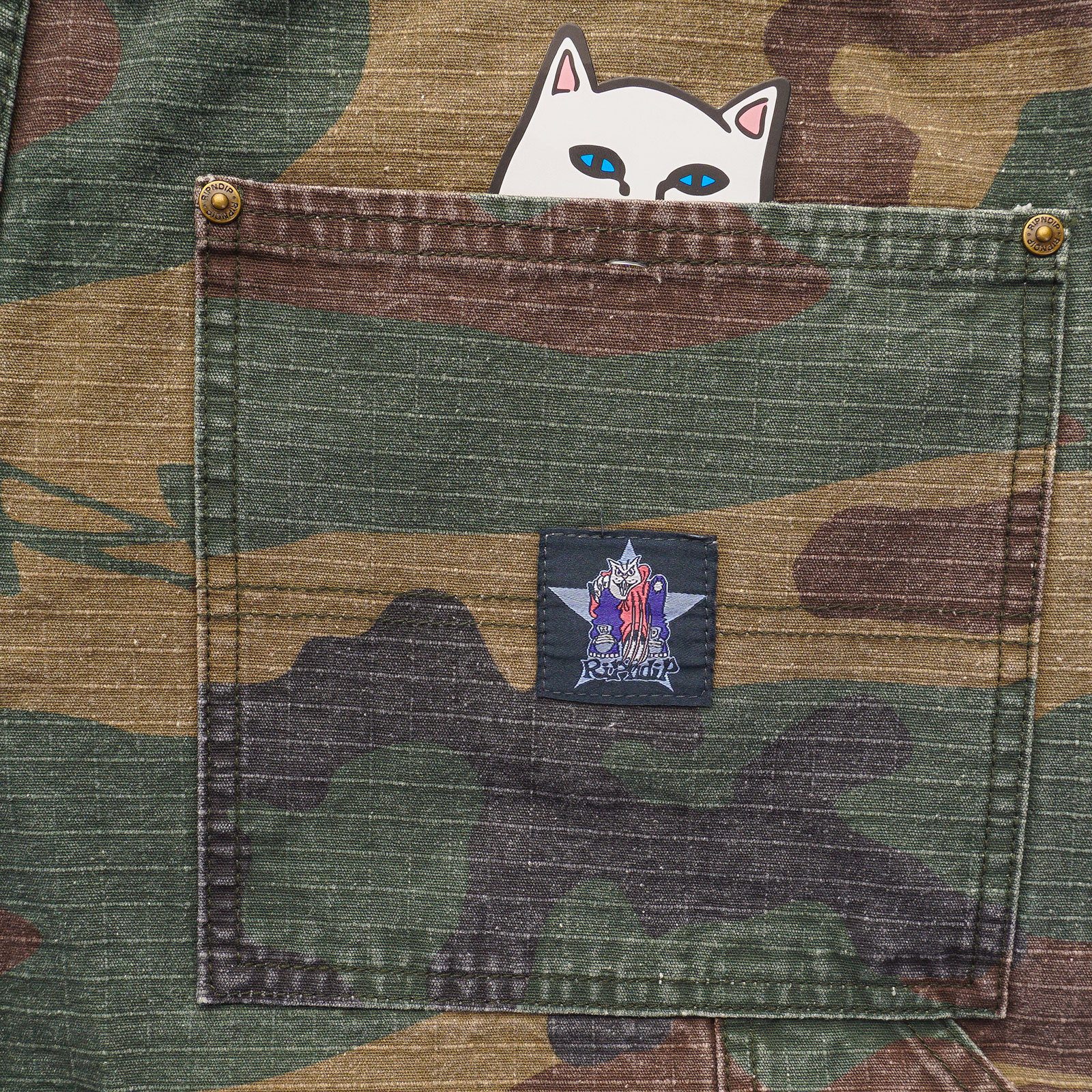 RIPNDIP Cargohose Hose Ripndip Claws Camo Wide Fit (1-tlg) Claws-Camo-Design – Bild 4 von 4