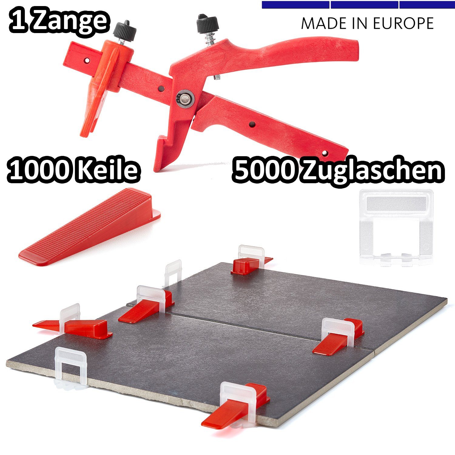 BigDean Verlegeset 2mm Fliesen Nivelliersystem 5000 günstig online kaufen
