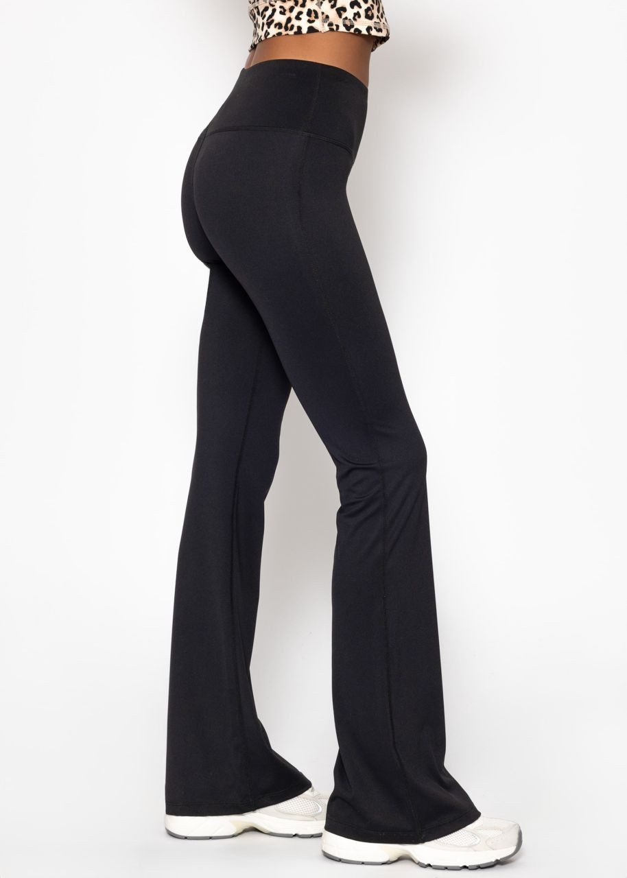 SASSYCLASSY Sporthose High Waist Flare Leggings Damen mit Taillenbund günstig online kaufen