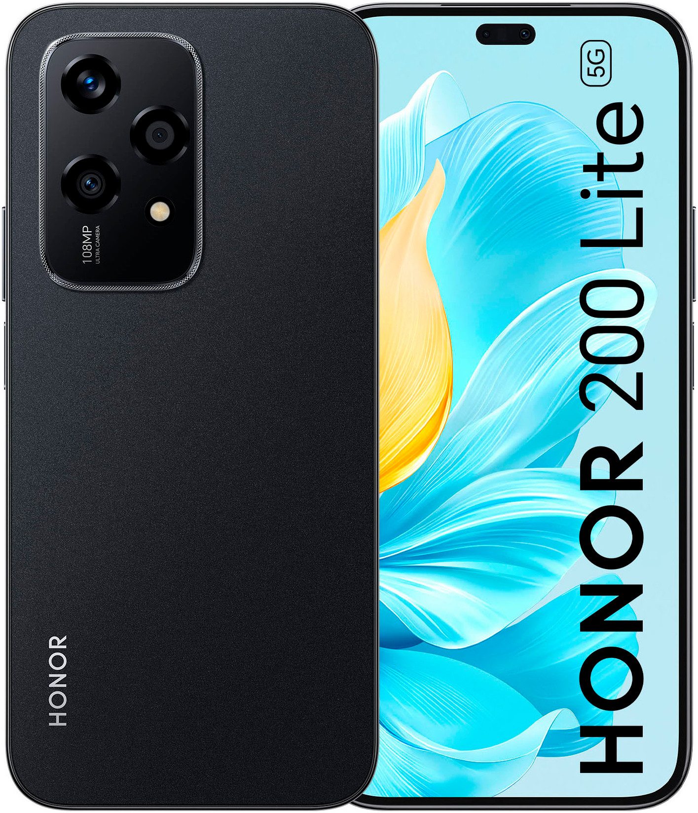 Honor 200 Lite Smartphone (17,02 cm/6,7 Zoll, 256 GB Speicherplatz, 108 MP Kamera)