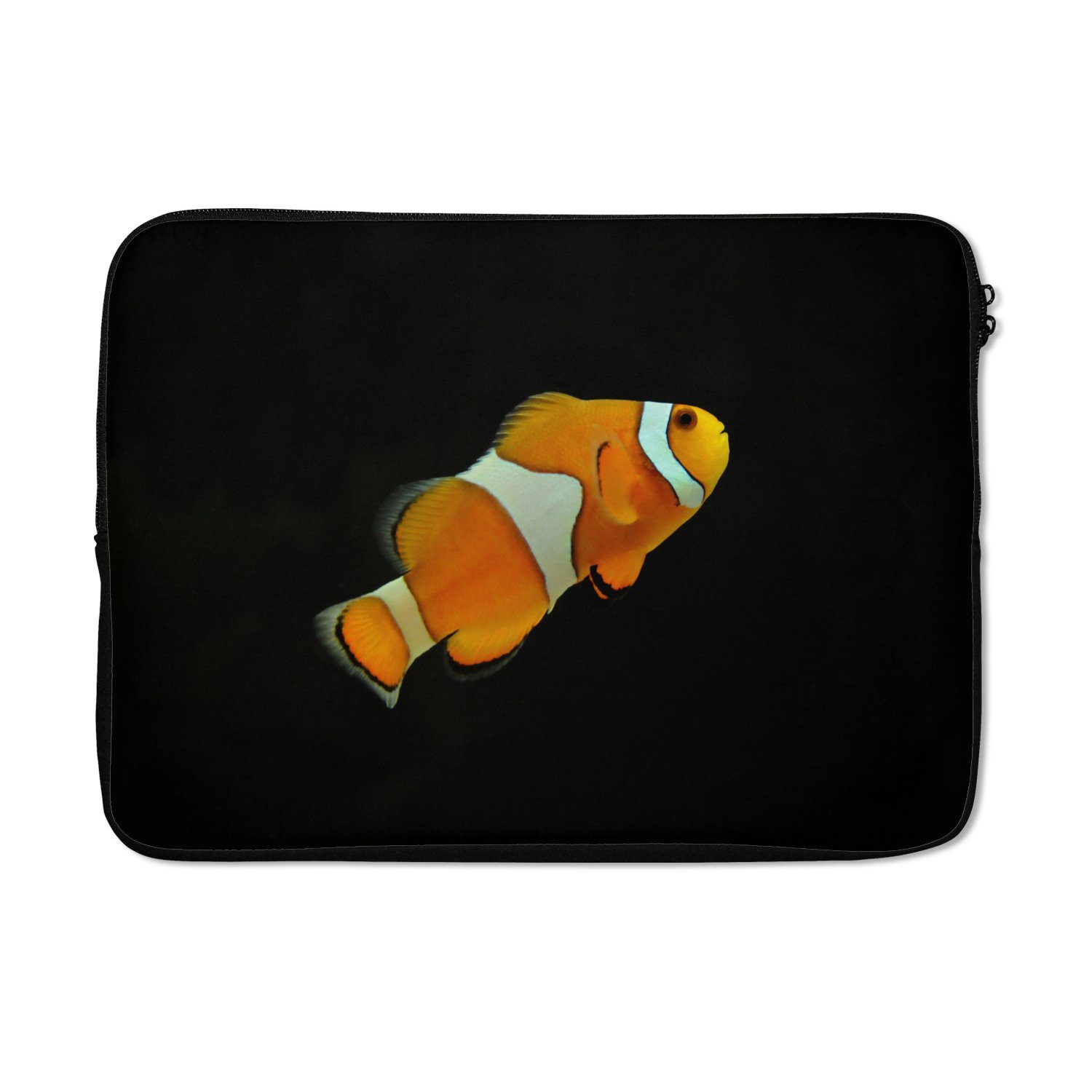Laptop-Hülle Fisch - Linie - Schwarz