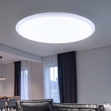 Globo LED Deckenleuchte, LED-Leuchtmittel fest verbaut, Kaltweiß, Warmweiß, Neutralweiß, Tageslichtweiß, Deckenlampe Deckenleuchte Tageslichtlampe Wohnzimmerlampe LED D 49 cm