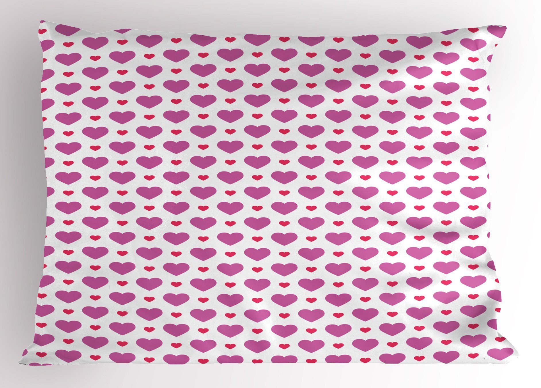 Kissenbezüge Dekorativer Standard King Size Gedruckter Kissenbezug, Abakuhaus (1 Stück), Valentinstag Simplistic Herzen | Kissenbezüge