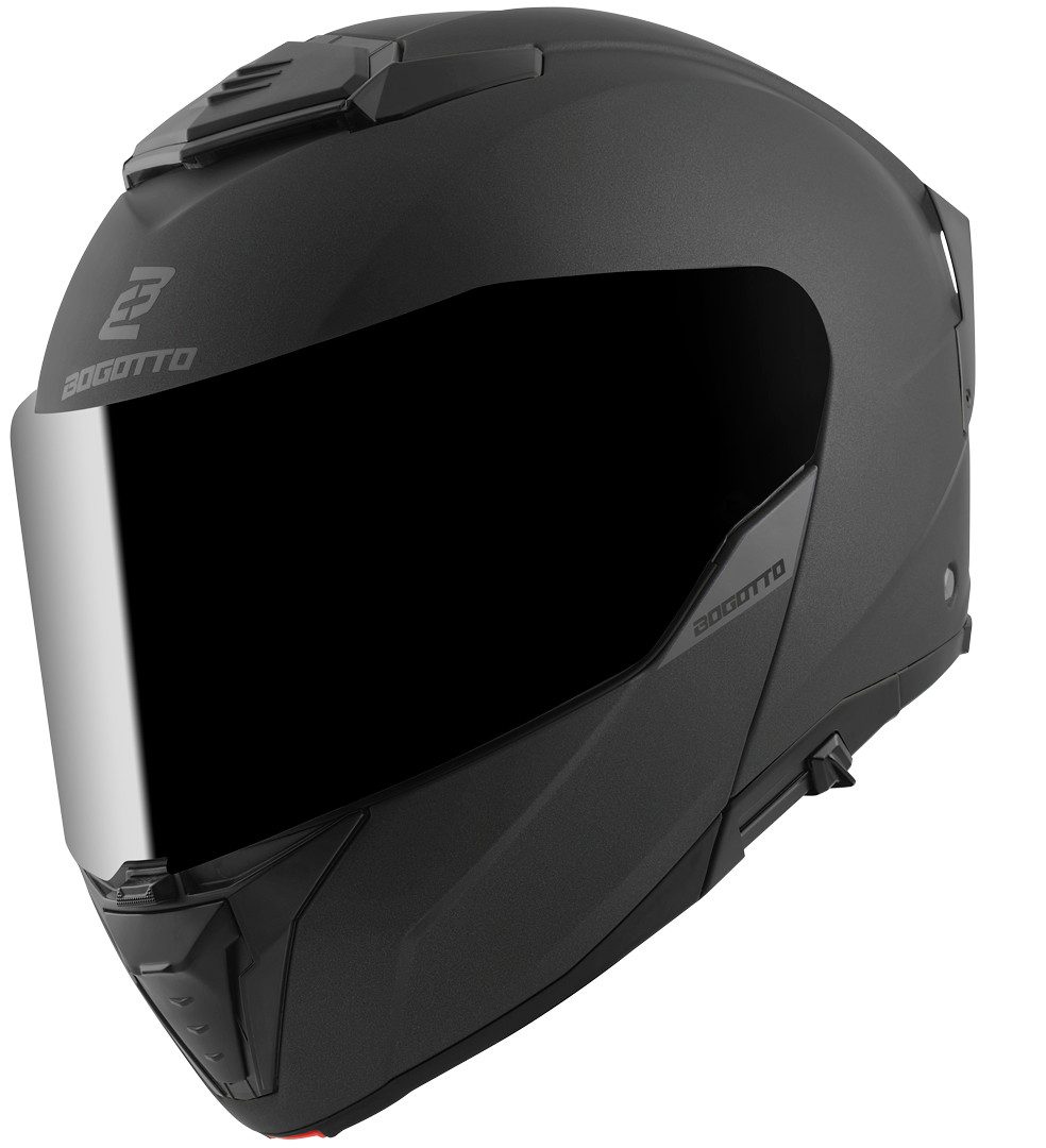 Bogotto Motorradhelm FF404 Klapphelm, Vorbereitet Für Kommunikationssystem,vorbereitet Pinlockscheibe,h