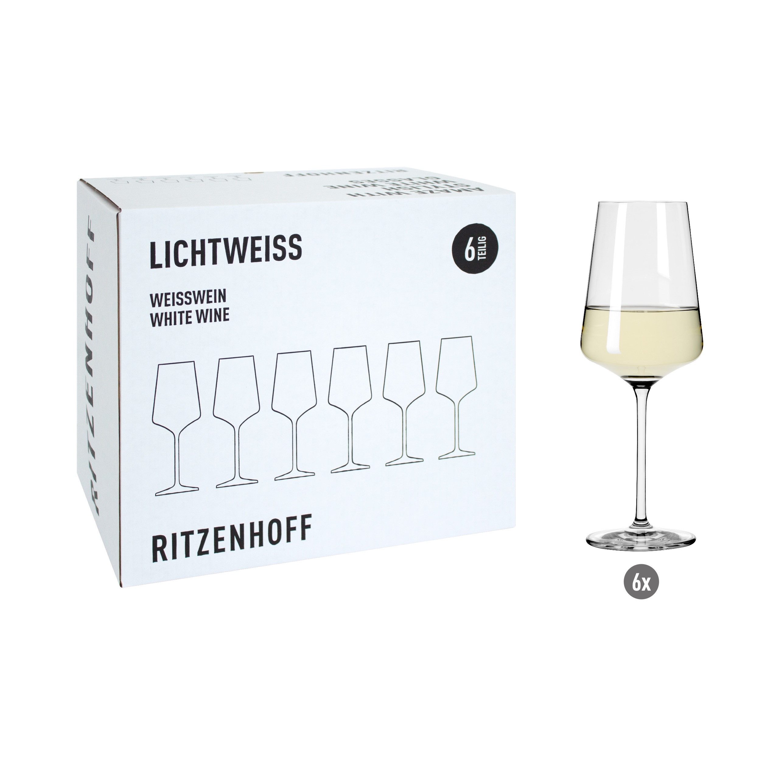 Ritzenhoff Gläser-Set Lichtweiss Julie