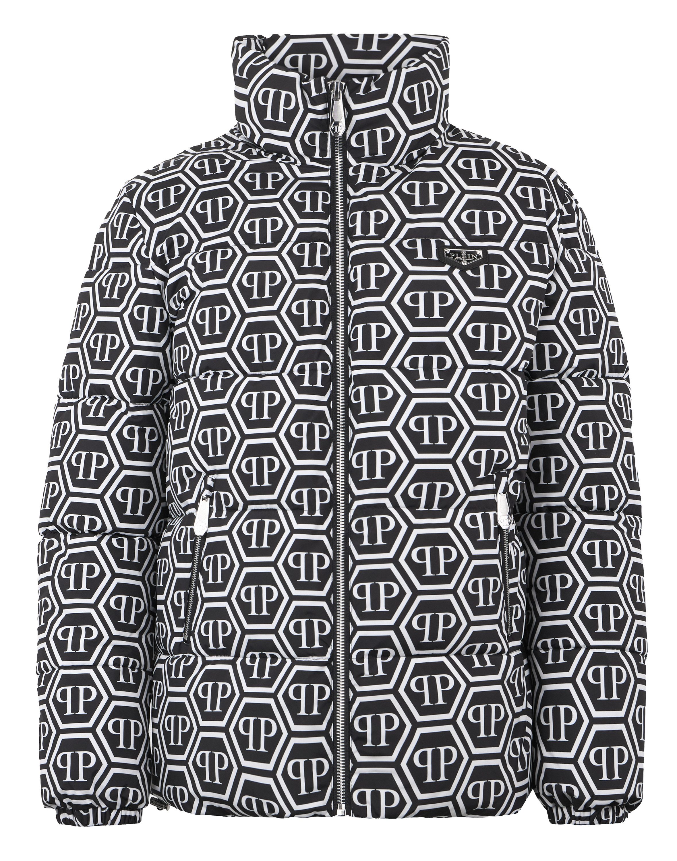 PHILIPP PLEIN Blouson Nylon Puffer Jacket Monogram