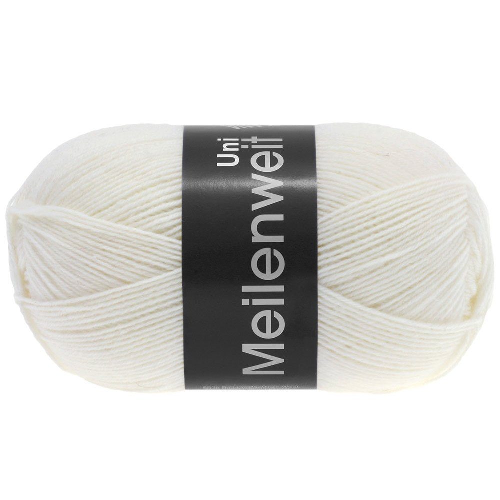 LANA GROSSA MEILENWEIT 100 g UNI Häkelwolle, 420 m (4-fach Sockenwolle in 25 Uni-Farben), 100 g