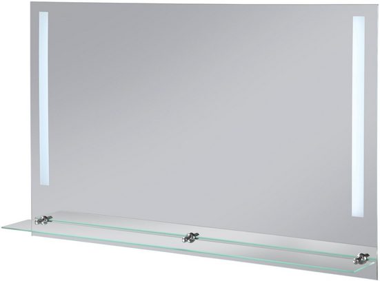welltime Badspiegel »LED Flex«, mit Glasablage und LED-Beleuchung