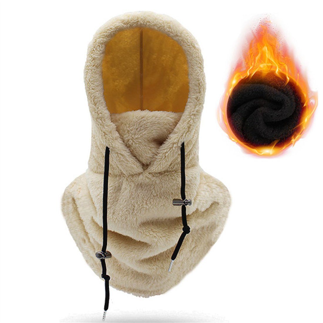 Reiten Winter Warme Maske,Multifunktionale Sturmhaube DÖRÖY Ski Windproof Kopfbedeckung khaki