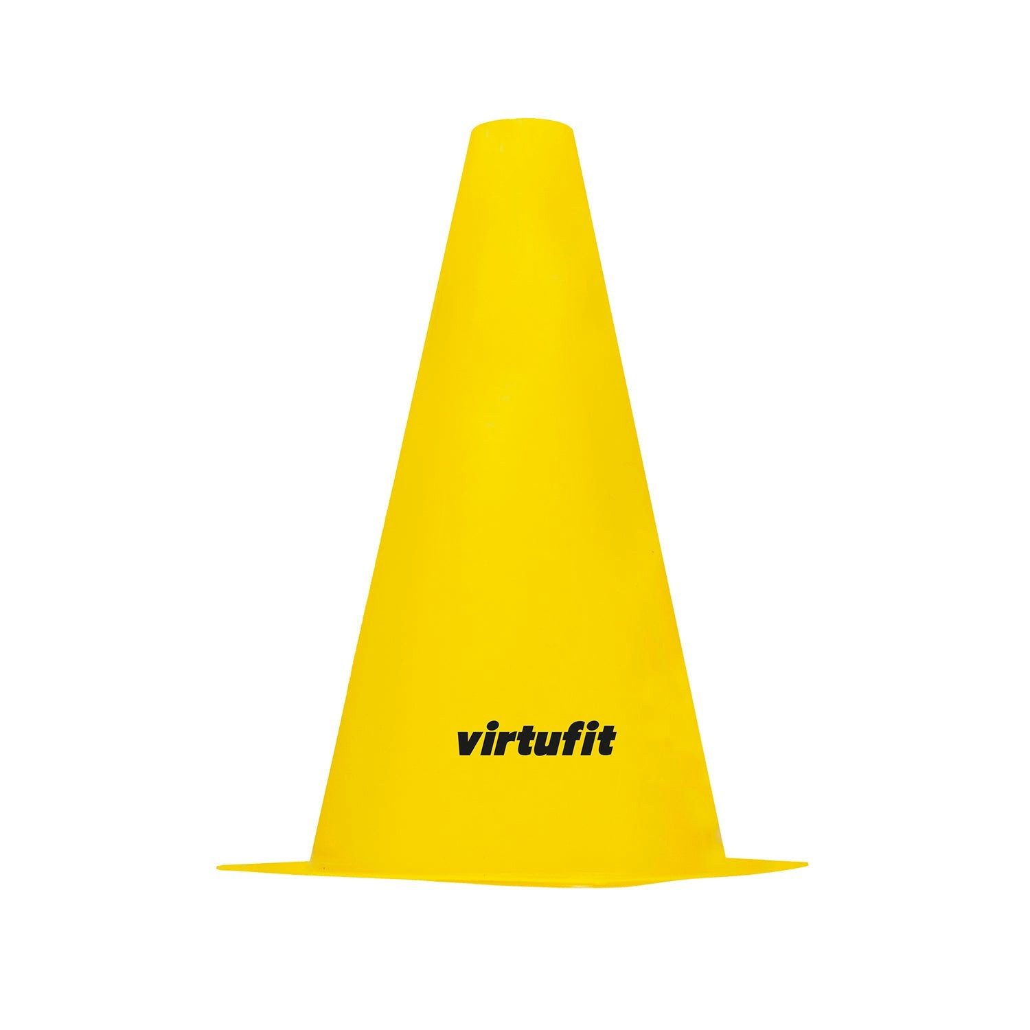 VirtuFit Markierungshütchen VirtuFit Markierungskegel Set 23 cm 12 Stück Gelb für Training