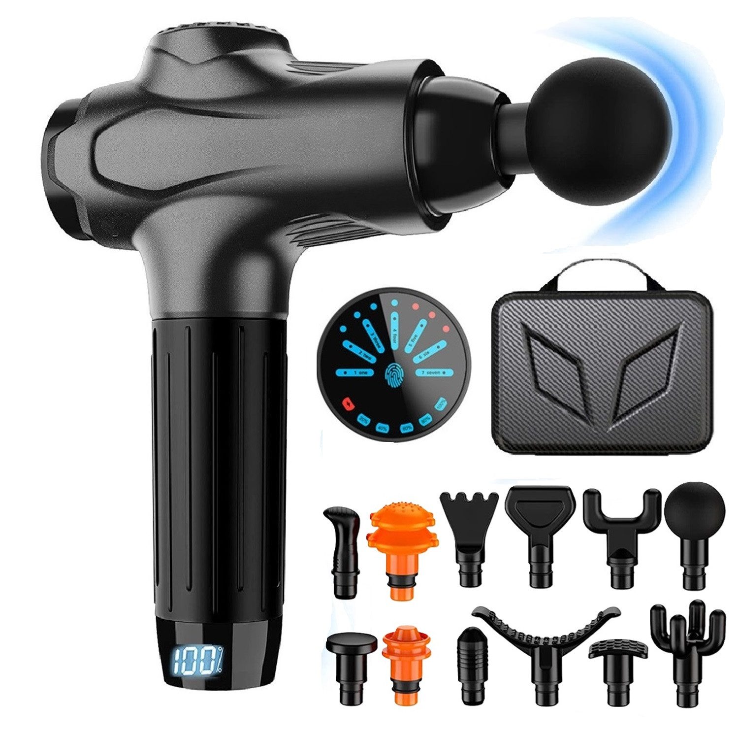 Massagepistole Massagepistole,Handgehaltenes Muskelmassagegerät,7 Geschwindigkeiten