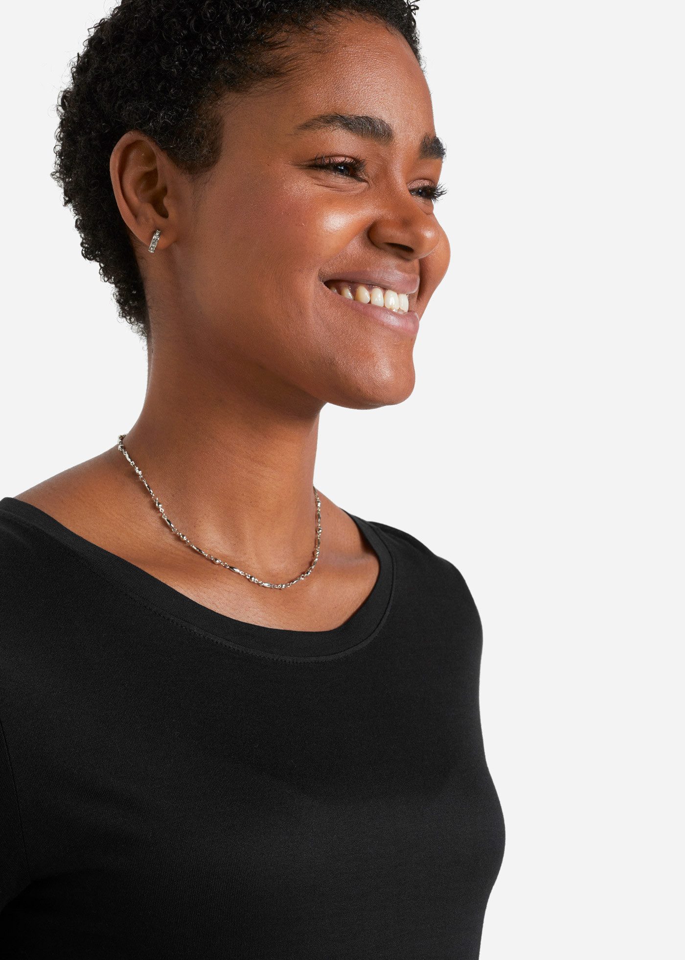 bonprix Longshirt bequeme A-Linien-Passform mit angesetztem Volant, 3/4-Ärmel