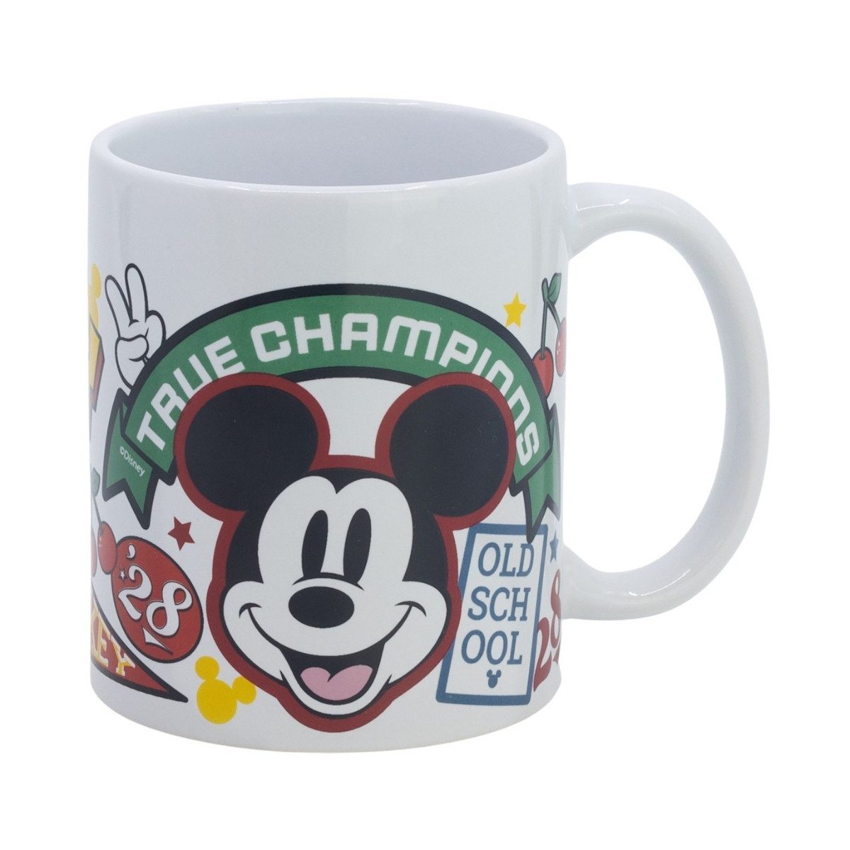 Disney Mickey Mouse Tasse Becher 325 ml für Kaffee Tee Kakao und Sammlung, Keramik