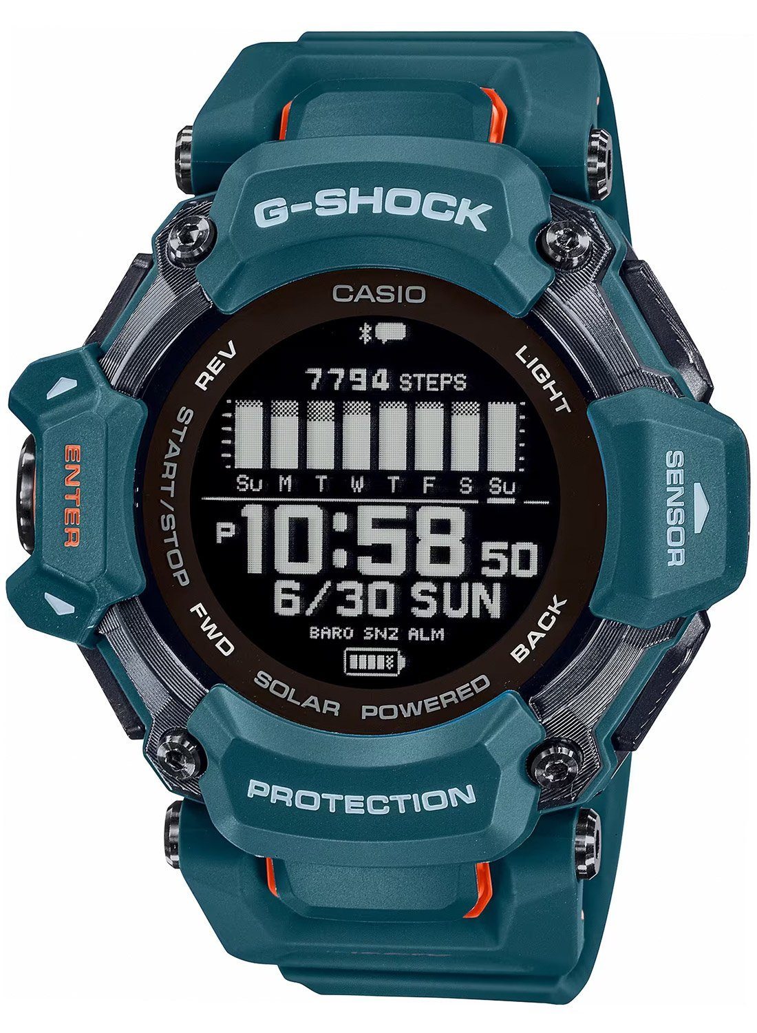 CASIO G-SHOCK Digitaluhr G-Shock G-Squad Bluetooth Blaugrün