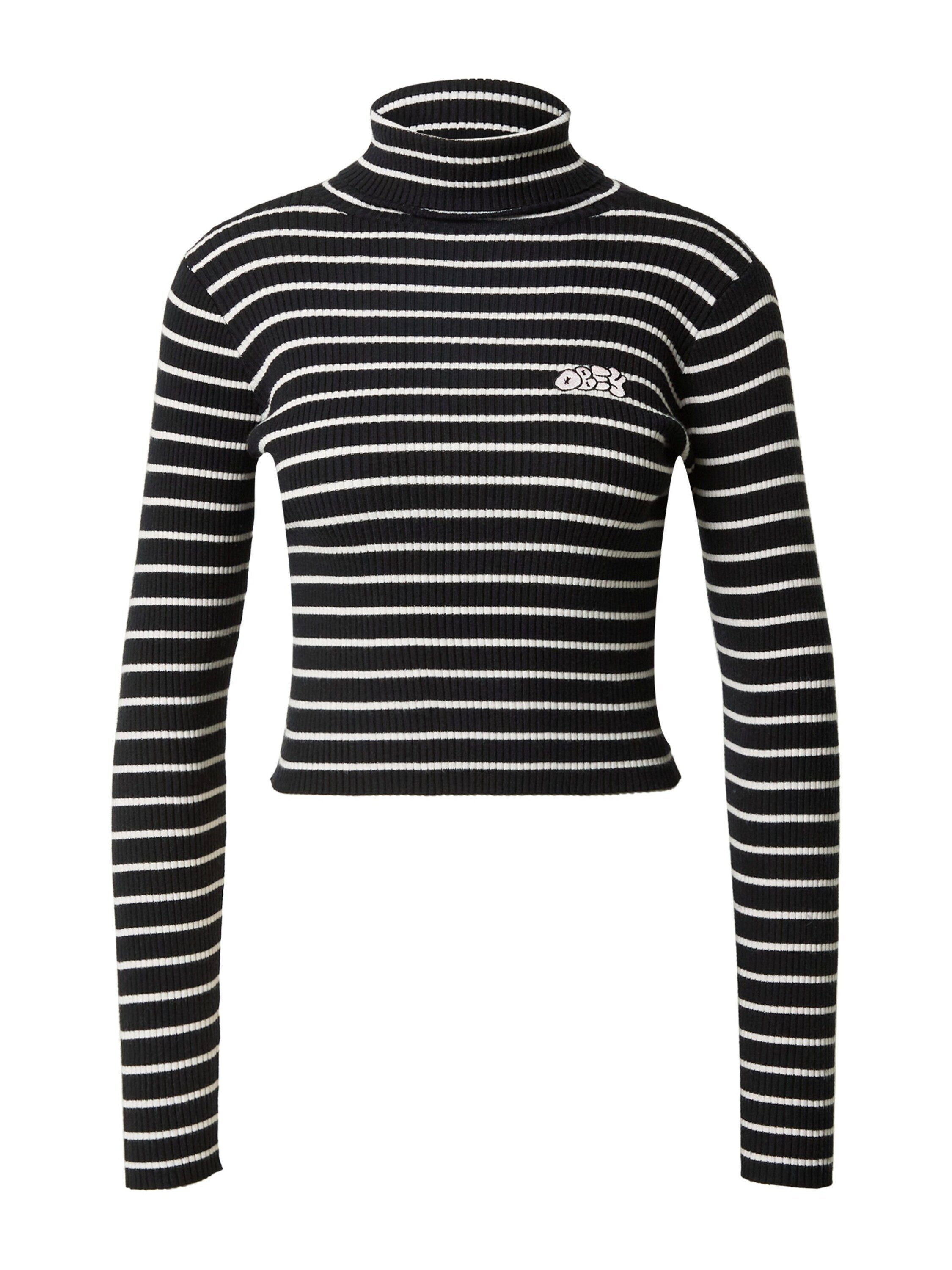 OBEY Rollkragenpullover Elise (1-tlg) Stickerei