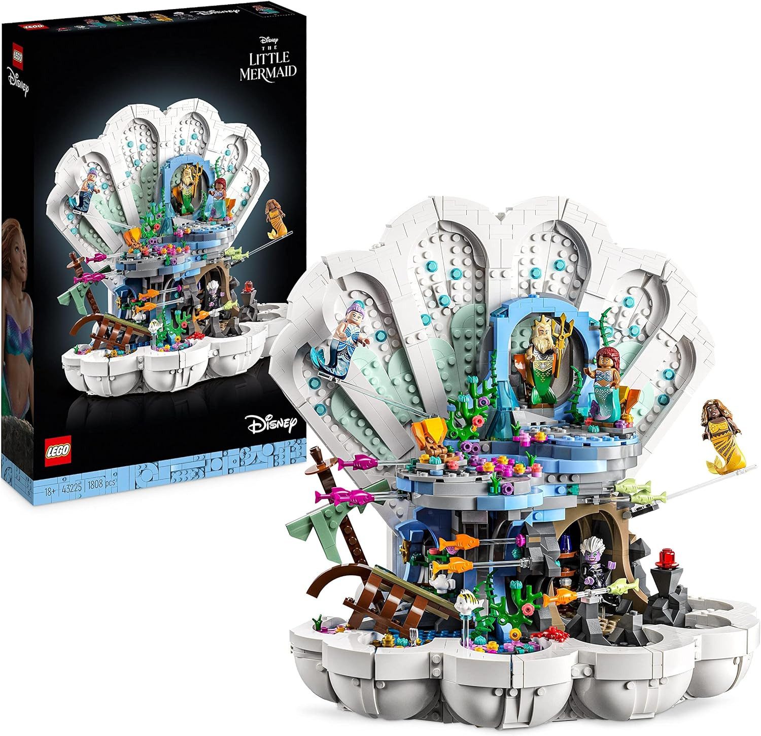 LEGO® Konstruktions-Spielset Disney - Arielles königliche Muschel (43225), (1808 St)