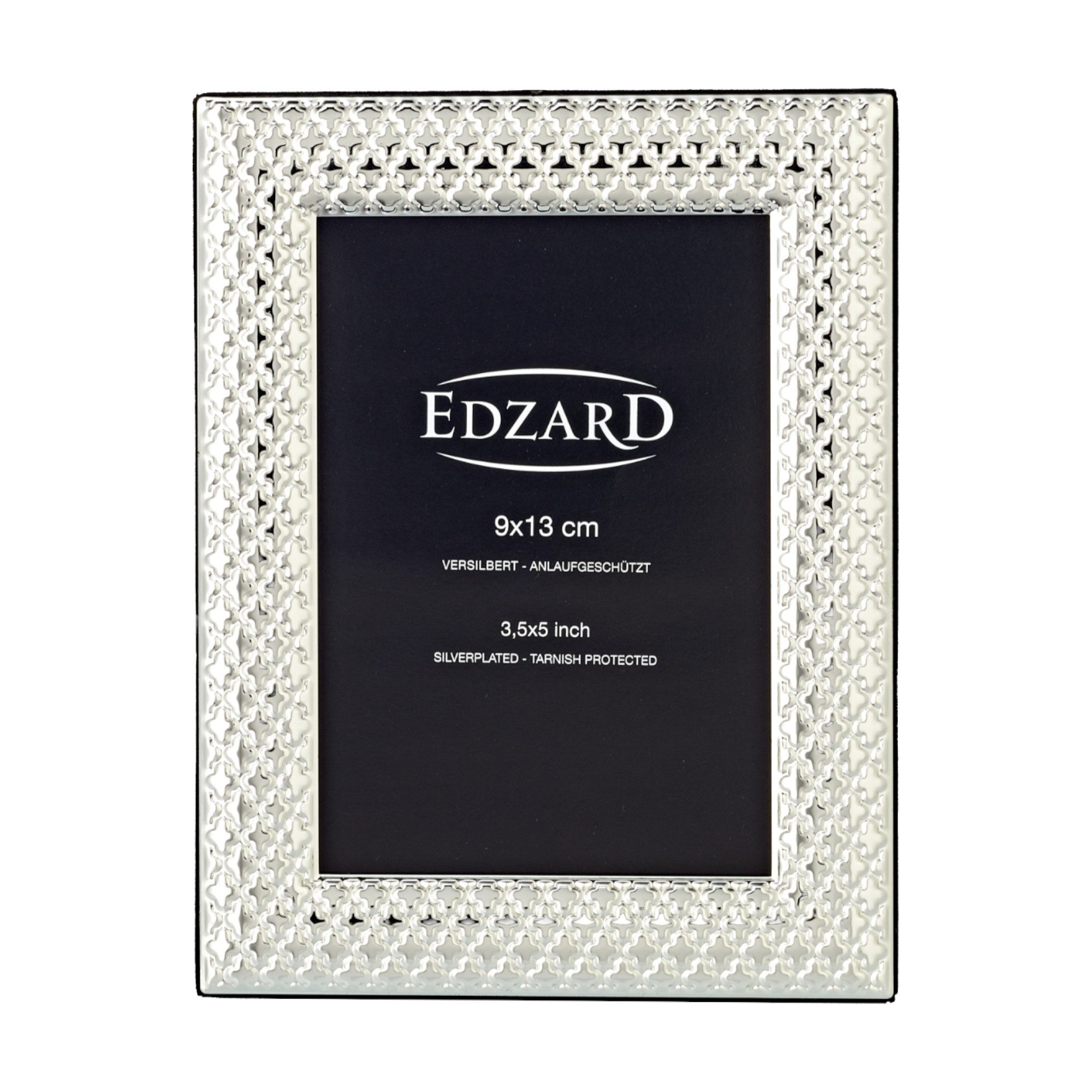 EDZARD Bilderrahmen Ruggiano, für Foto 9 x 13 cm, edel versilbert, anlaufgeschützt
