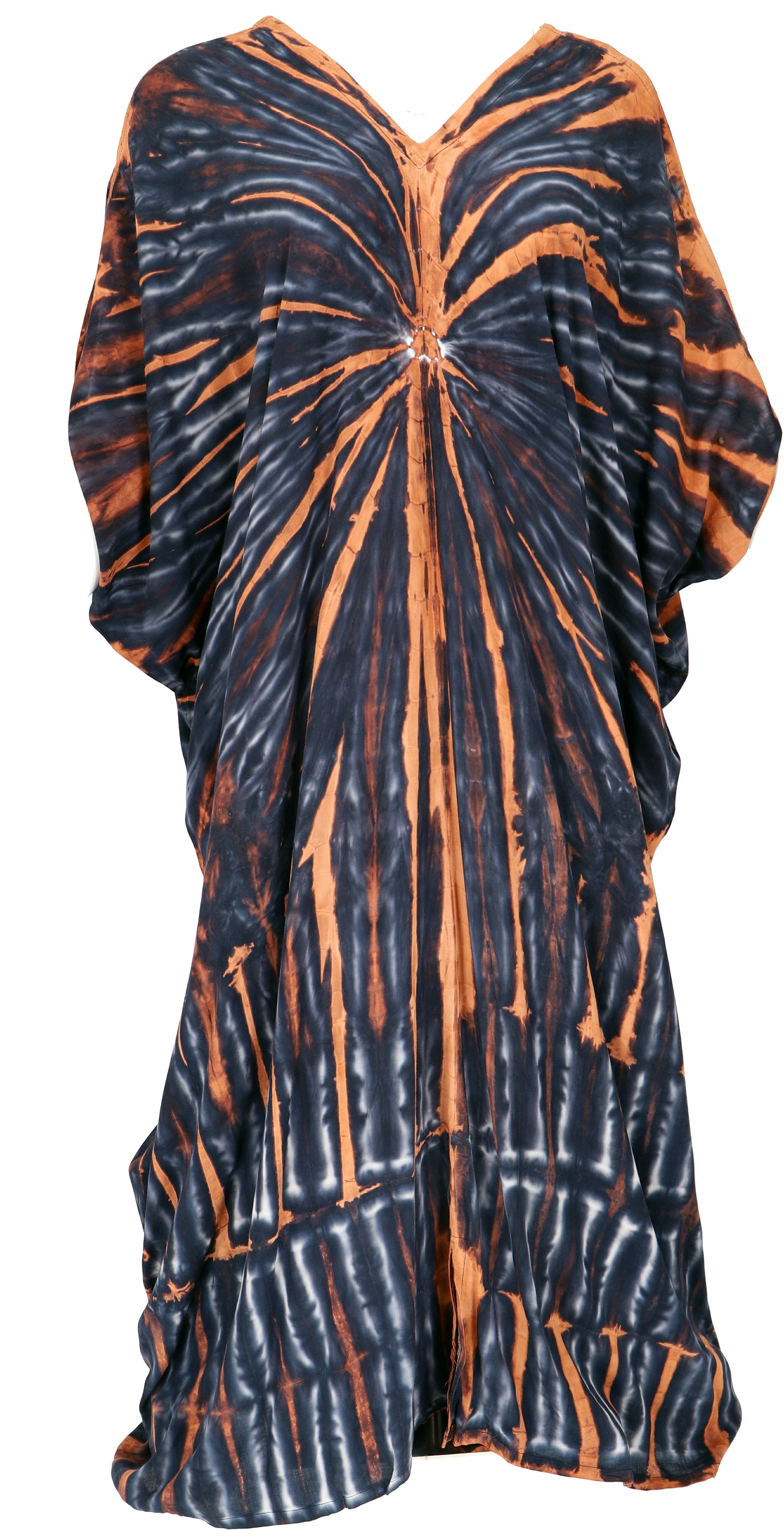 Guru-Shop Midikleid Batikkleid, Batik Kaftan, oversize günstig online kaufen