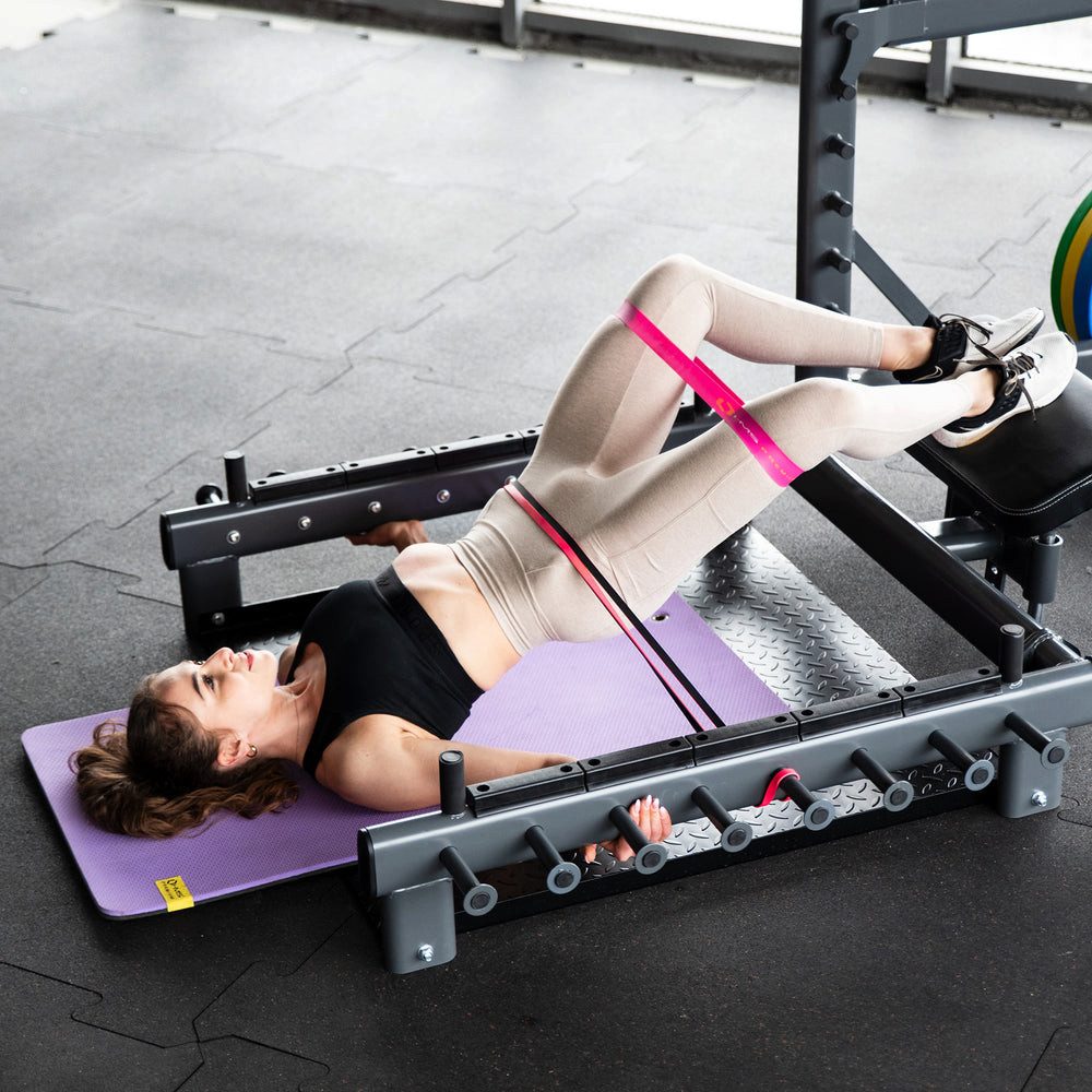 HMS Kraftstation Multifunktionelle Power-Rack Fitnessmaschine, (Spar-Set, Höhenverstellung), Plattform, Rack, Klimmzug- und Dipstation