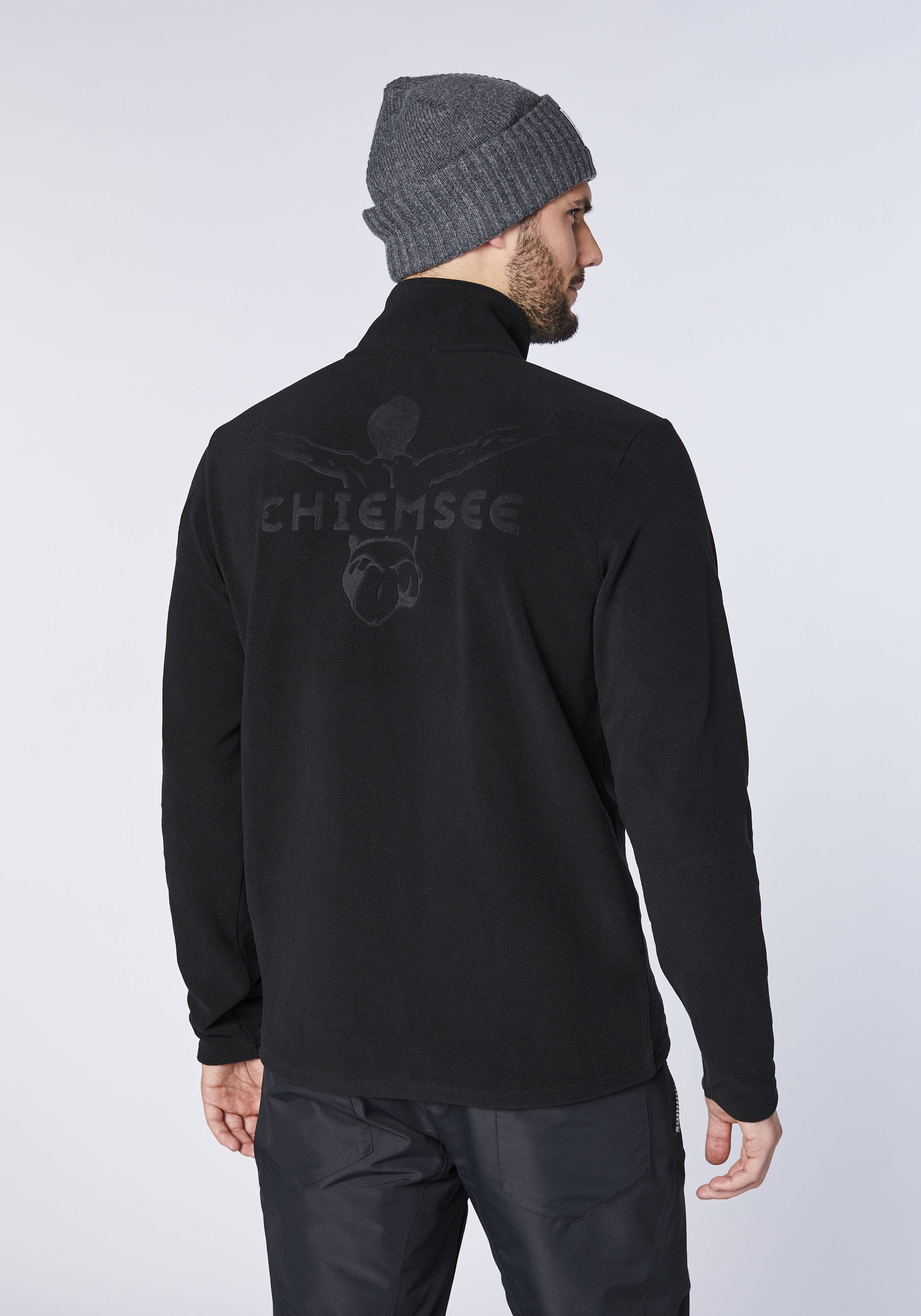Jumper-Motiv im Basic-Stil 1 schwarz Chiemsee Fleecejacke mit Fleece-Jacke