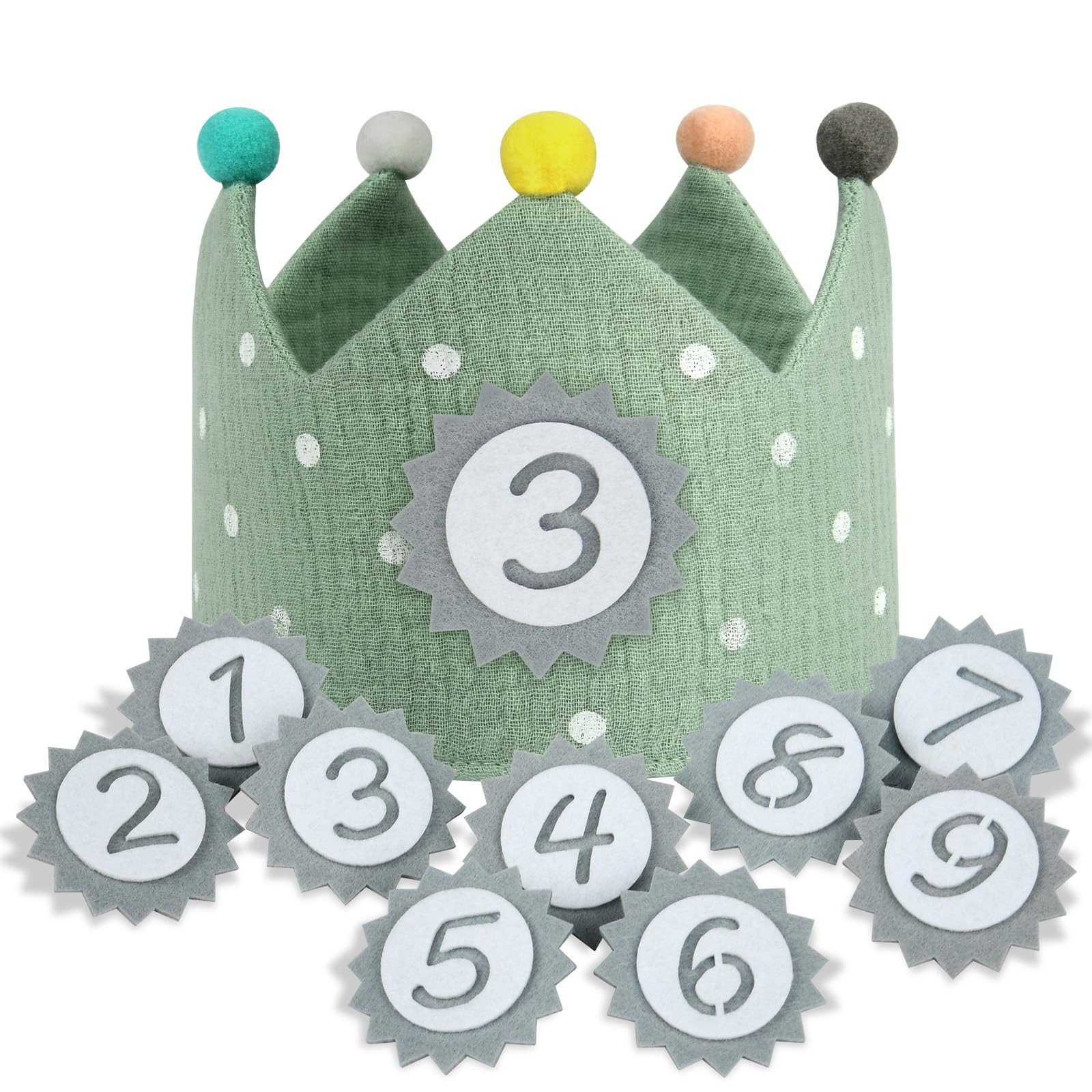 FOUORTUNATE-BEE Geburtstagskerze Geburtstagskrone Kinder, Geburtstagskrone günstig online kaufen