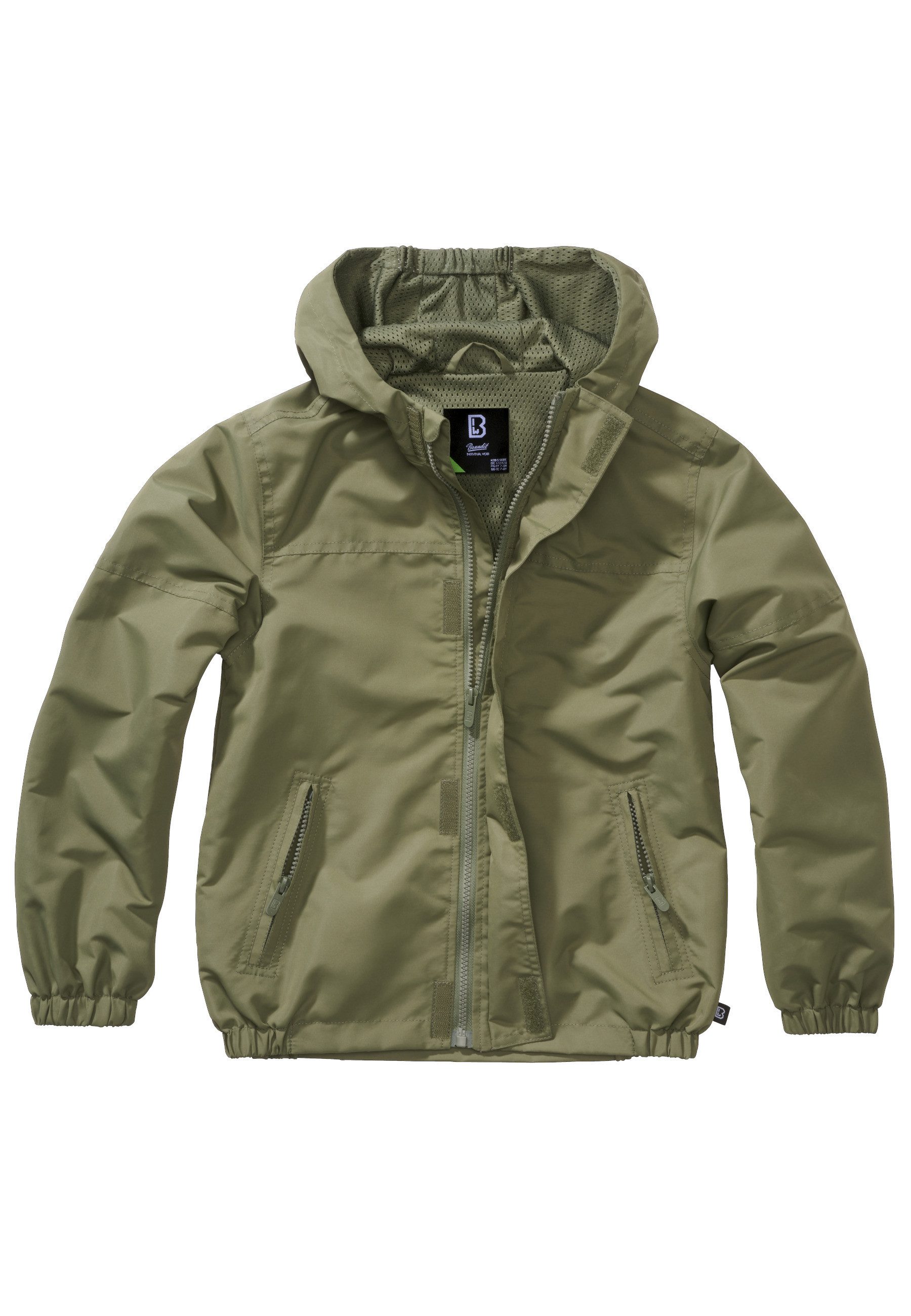 Brandit Allwetterjacke Brandit Herren Kids Summer Windbreaker Frontzip (1-St)