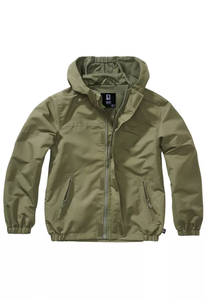 Brandit Allwetterjacke Brandit Herren Kids Summer Windbreaker Frontzip (1-St)