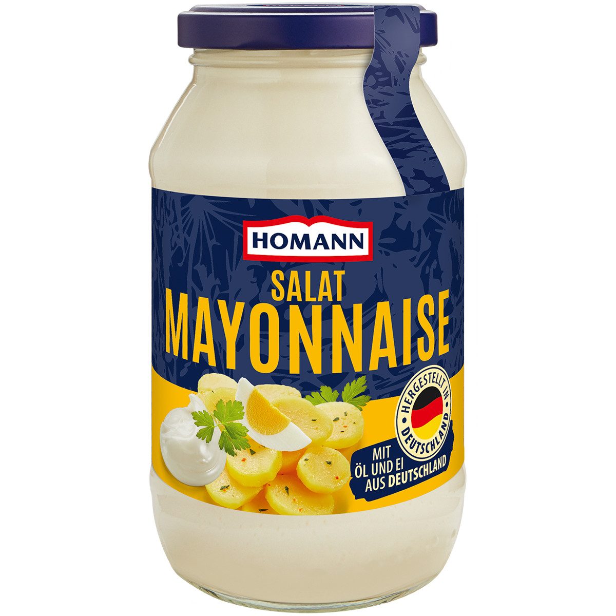 Homann Saucen, Homann Salat Mayonnaise fein cremig und mild abgestimmt 500ml